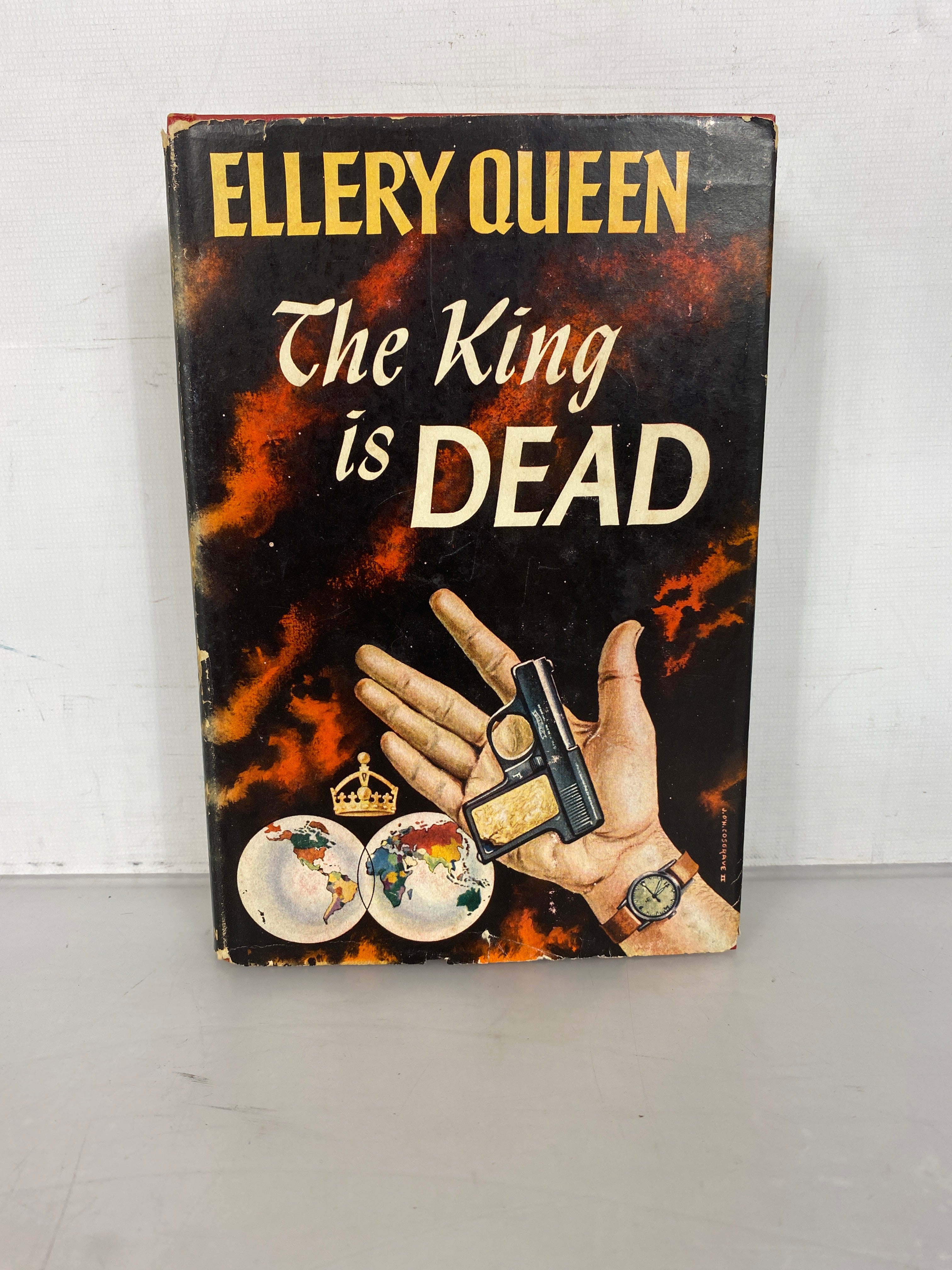 Lot of 2 Ellery Queen Detective Novels 1952-1965 HC DJ BCE