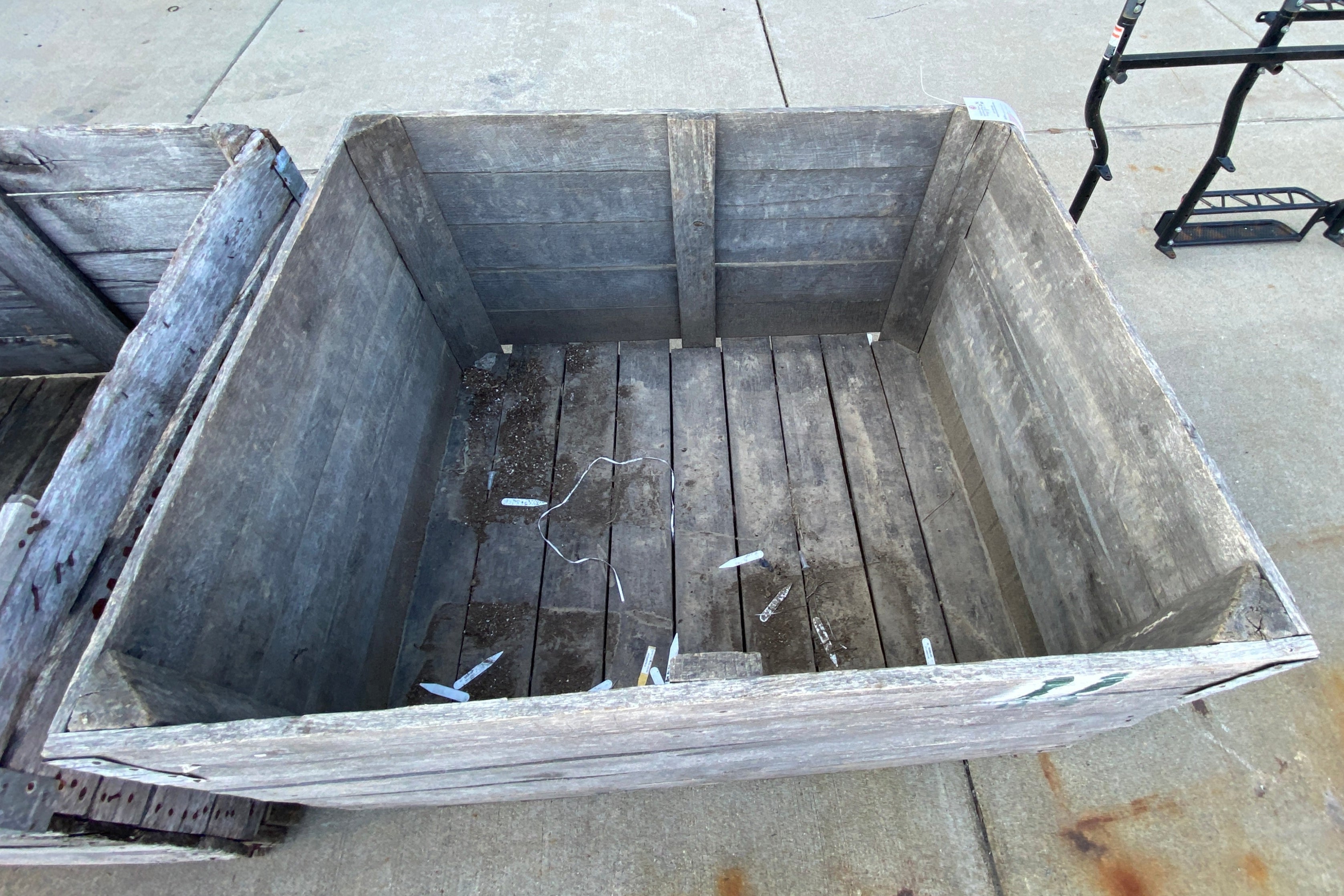 Michigan State University Potato Breeding Wood Crate