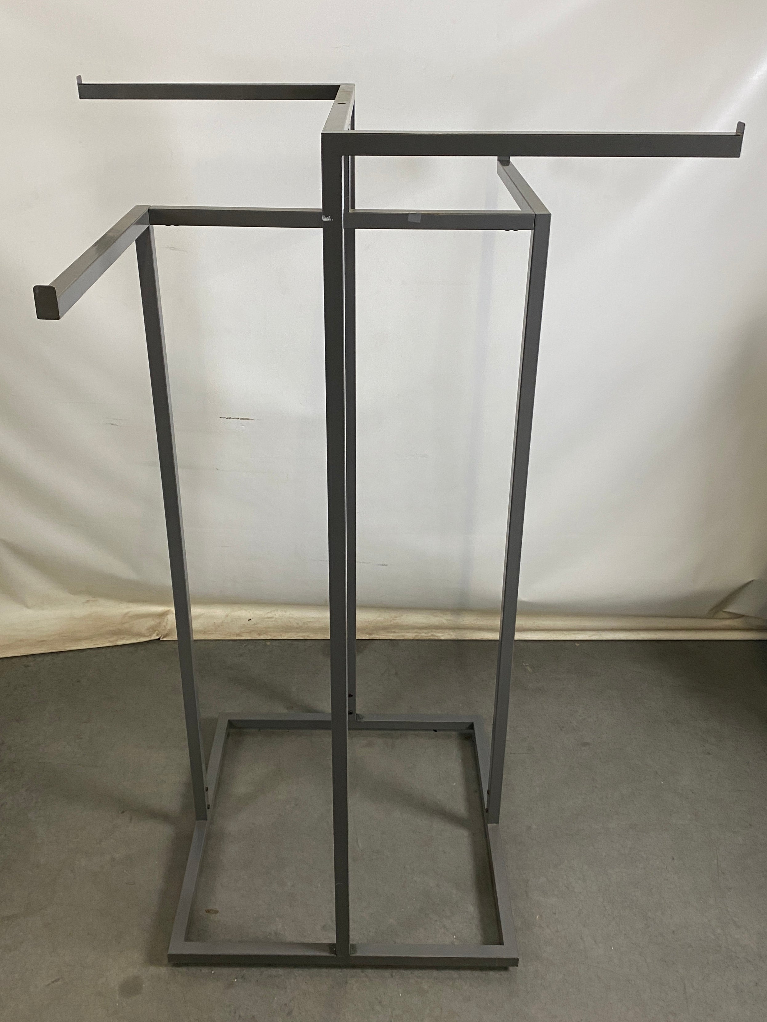 Dark Grey Metal Clothing Rack 4 Arms