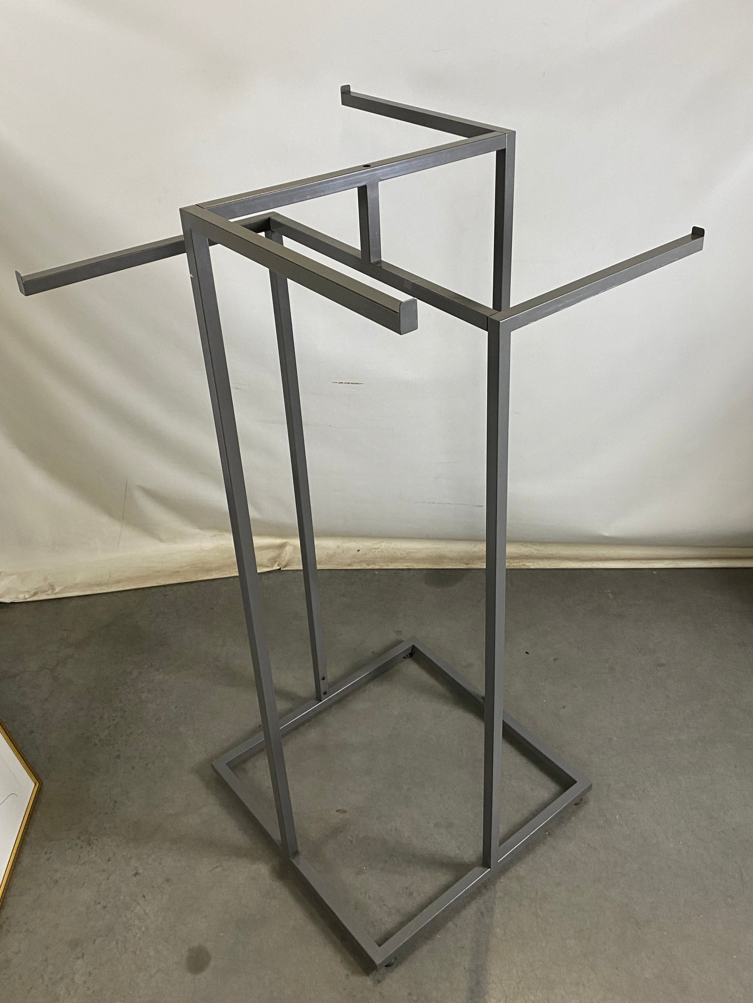 Dark Grey Metal Clothing Rack 4 Arms
