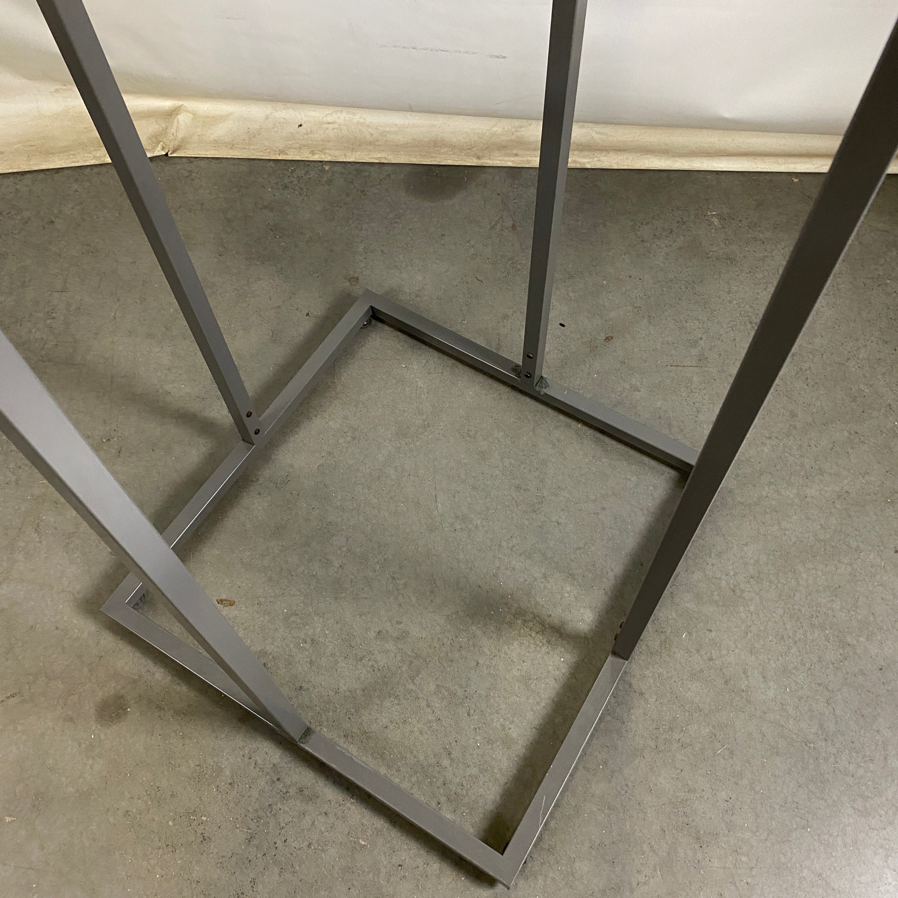 Dark Grey Metal Clothing Rack 4 Arms