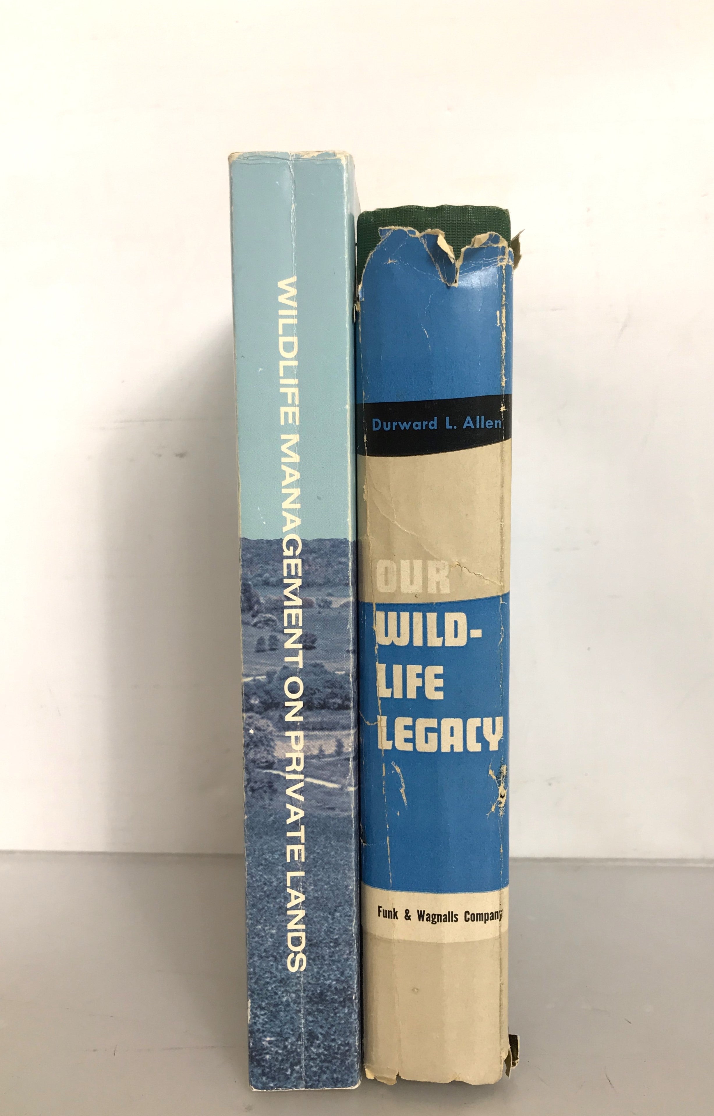 Lot of 2 Wildlife Management and Legacy Books 1954, 1981 HC SC DJ