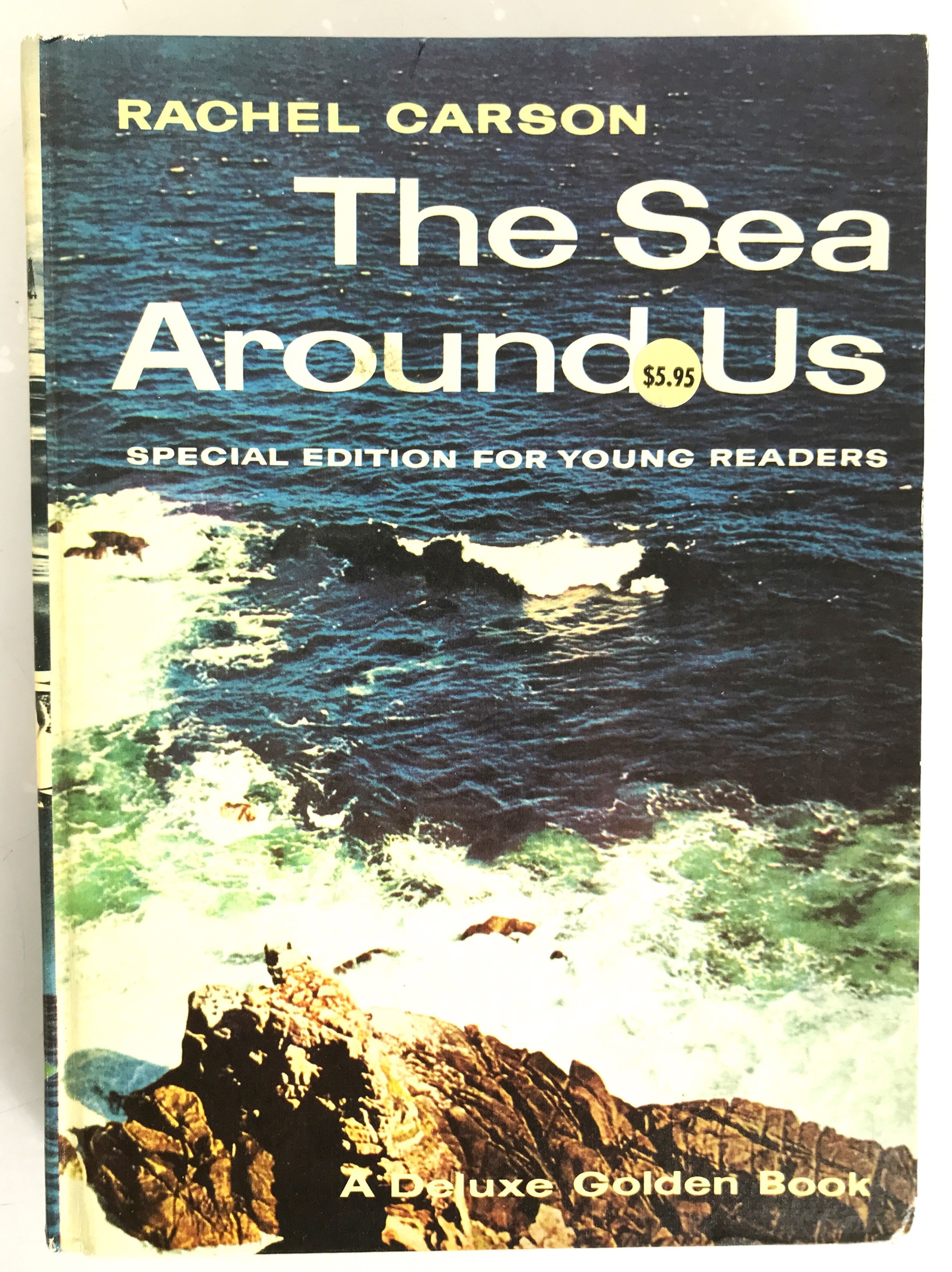 The Sea Around Us by Rachel Carson a Deluxe Golden Book 1972 Eleventh Printing HC