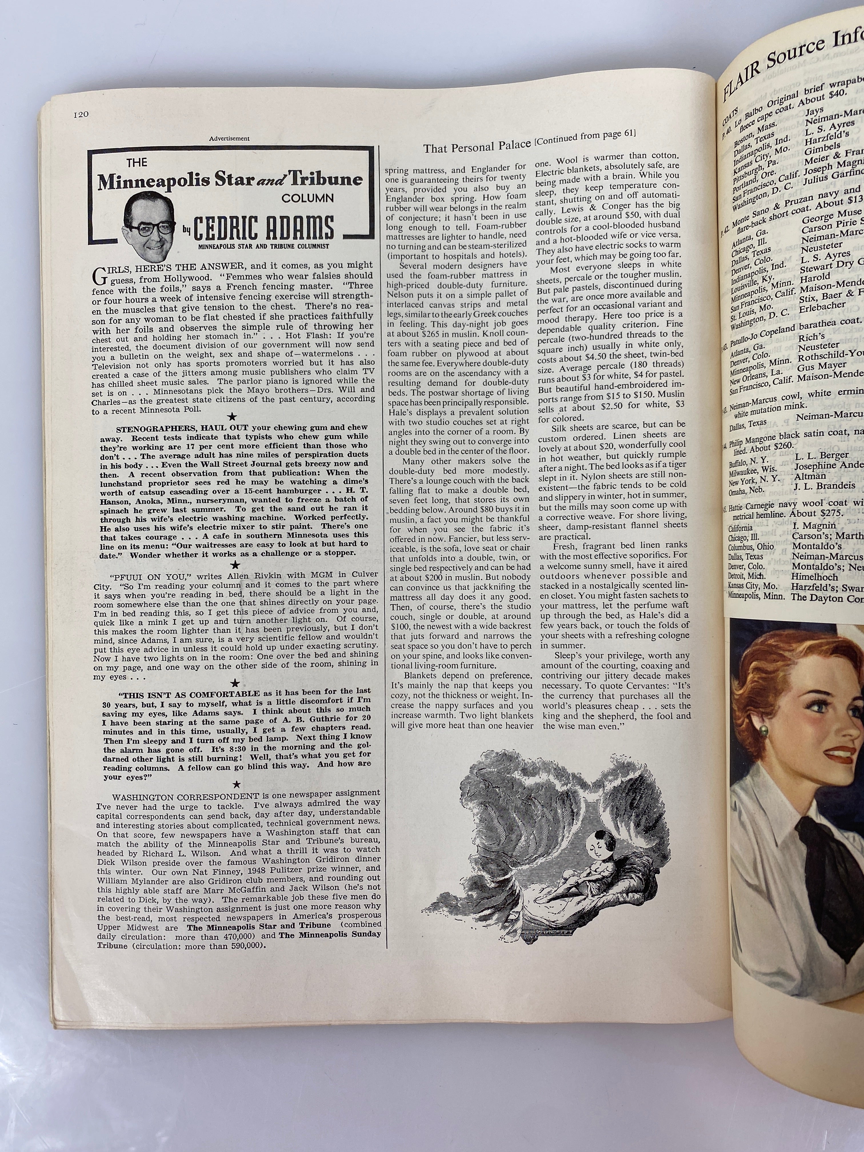 11 Vintage Flair Magazine Fashion/Style Issues March 1950-January 1951