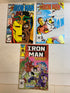 Lot of 3 Iron Man Marvel Comics 1985-1986