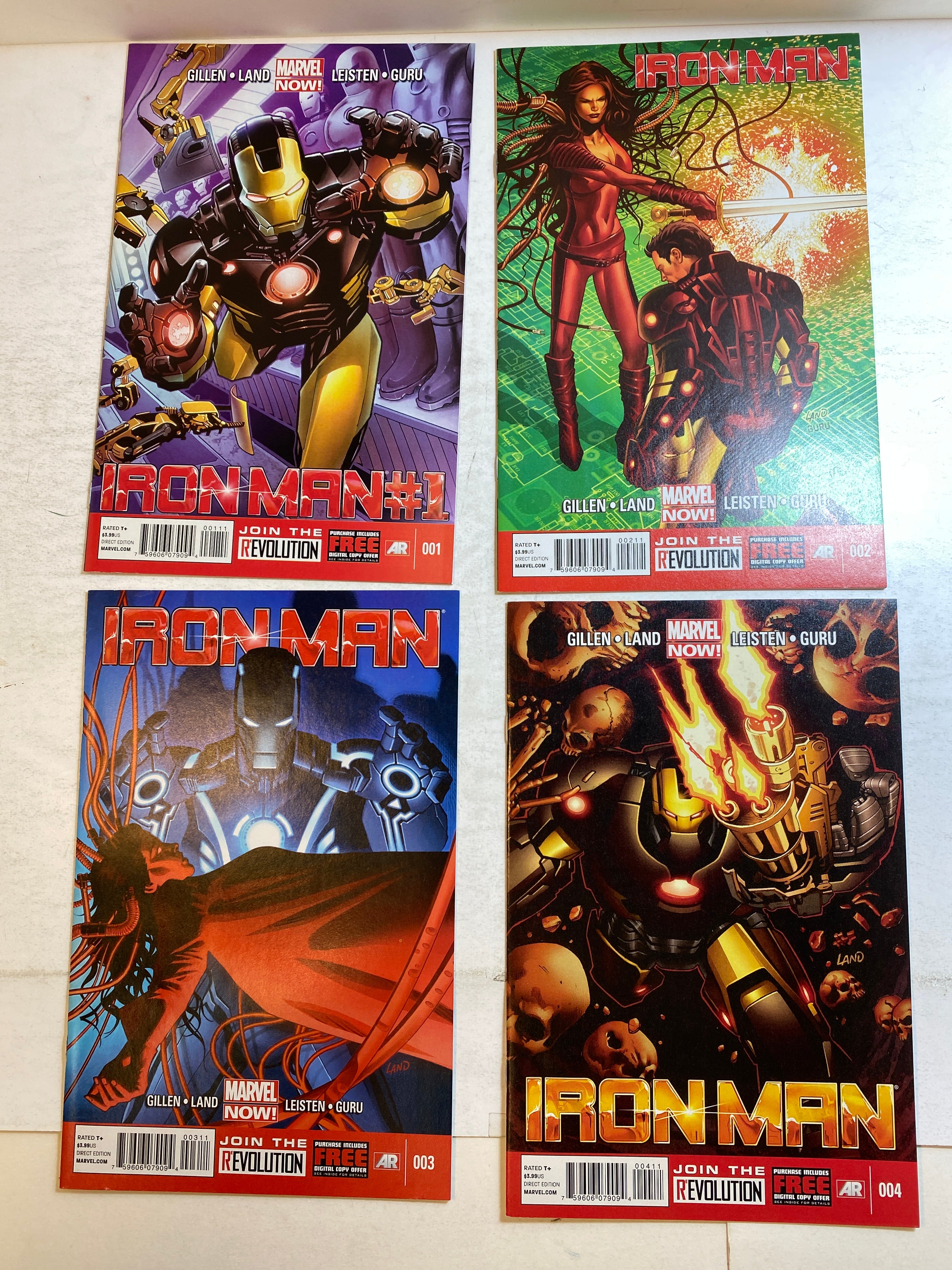 Lot of 4 Iron Man Marvel Comics 2013
