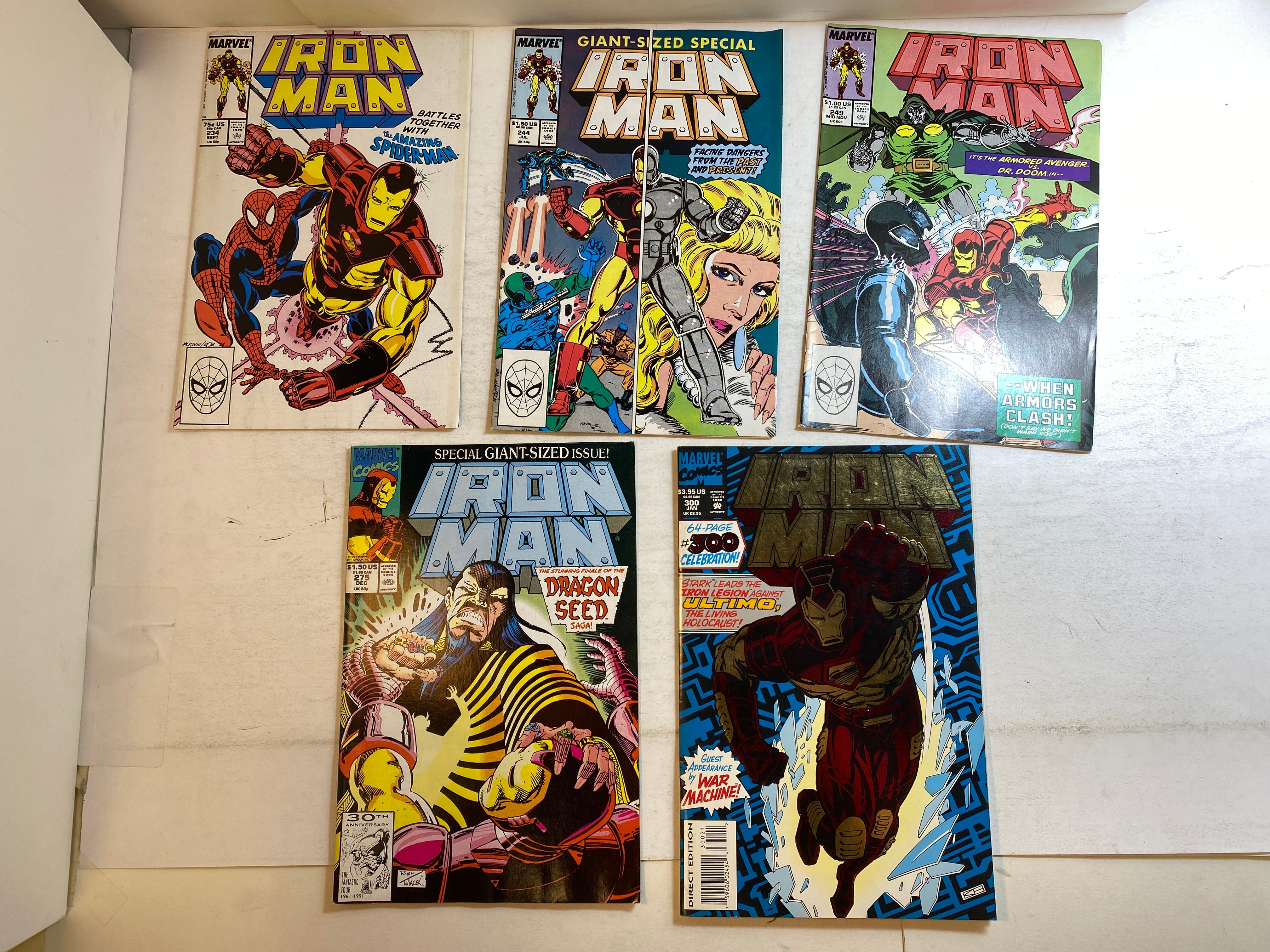 Lot of 5 Iron Man Marvel Comics 1988-1994