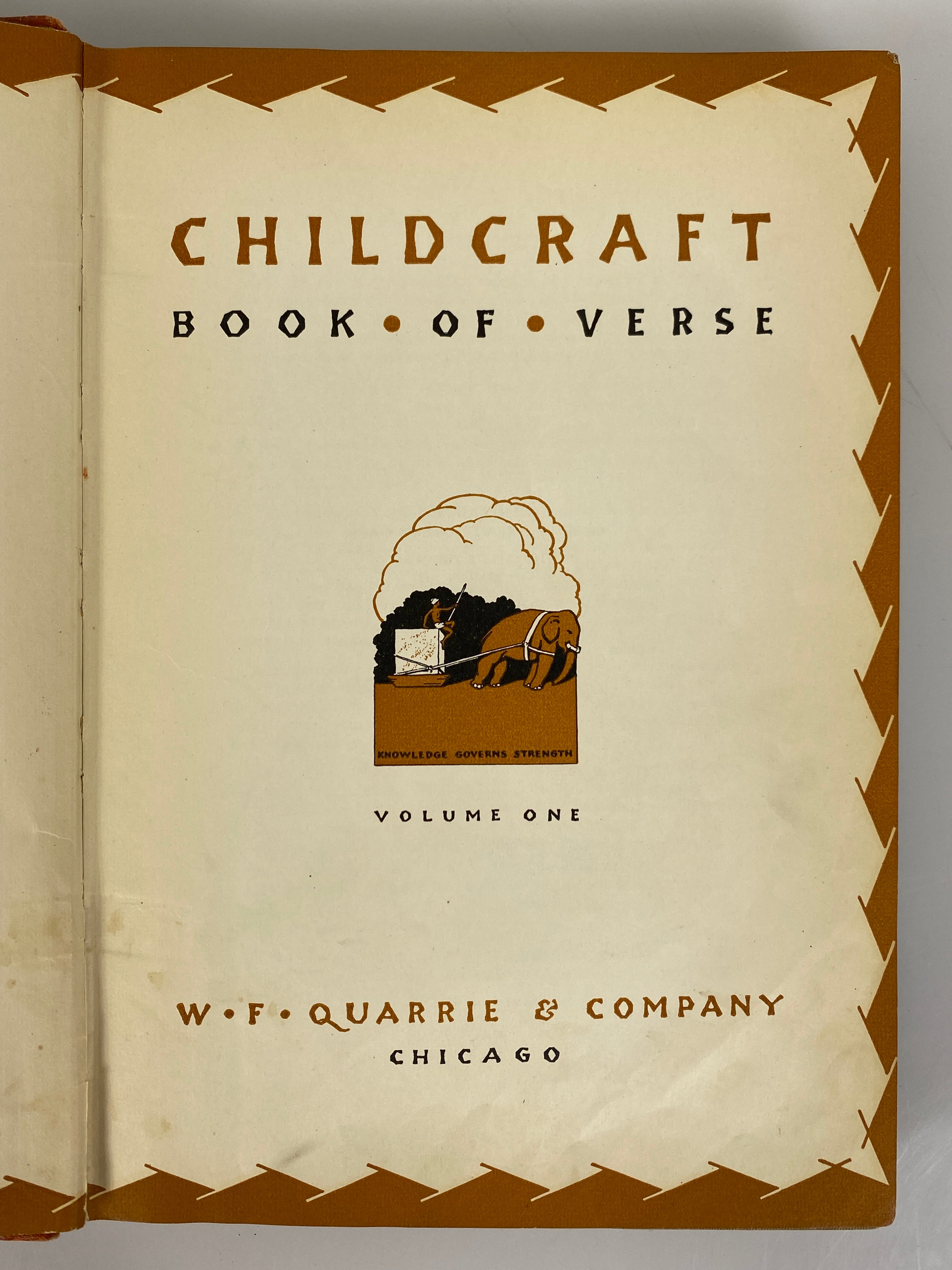 7 Childcraft Volumes incl Parent Guide 1934-1935 Vintage HC
