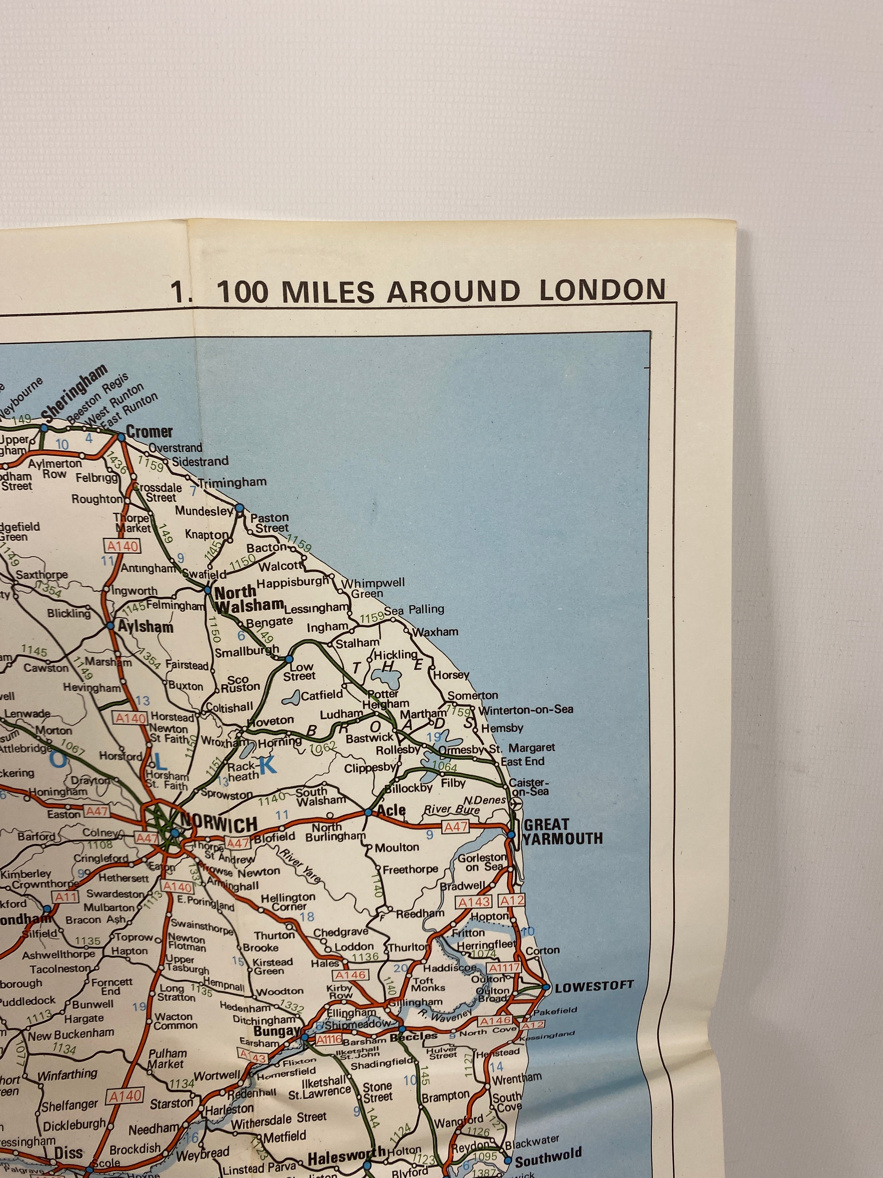 3 London Maps: 100 Miles Around London/BTA London Map/Nicholson's London Map