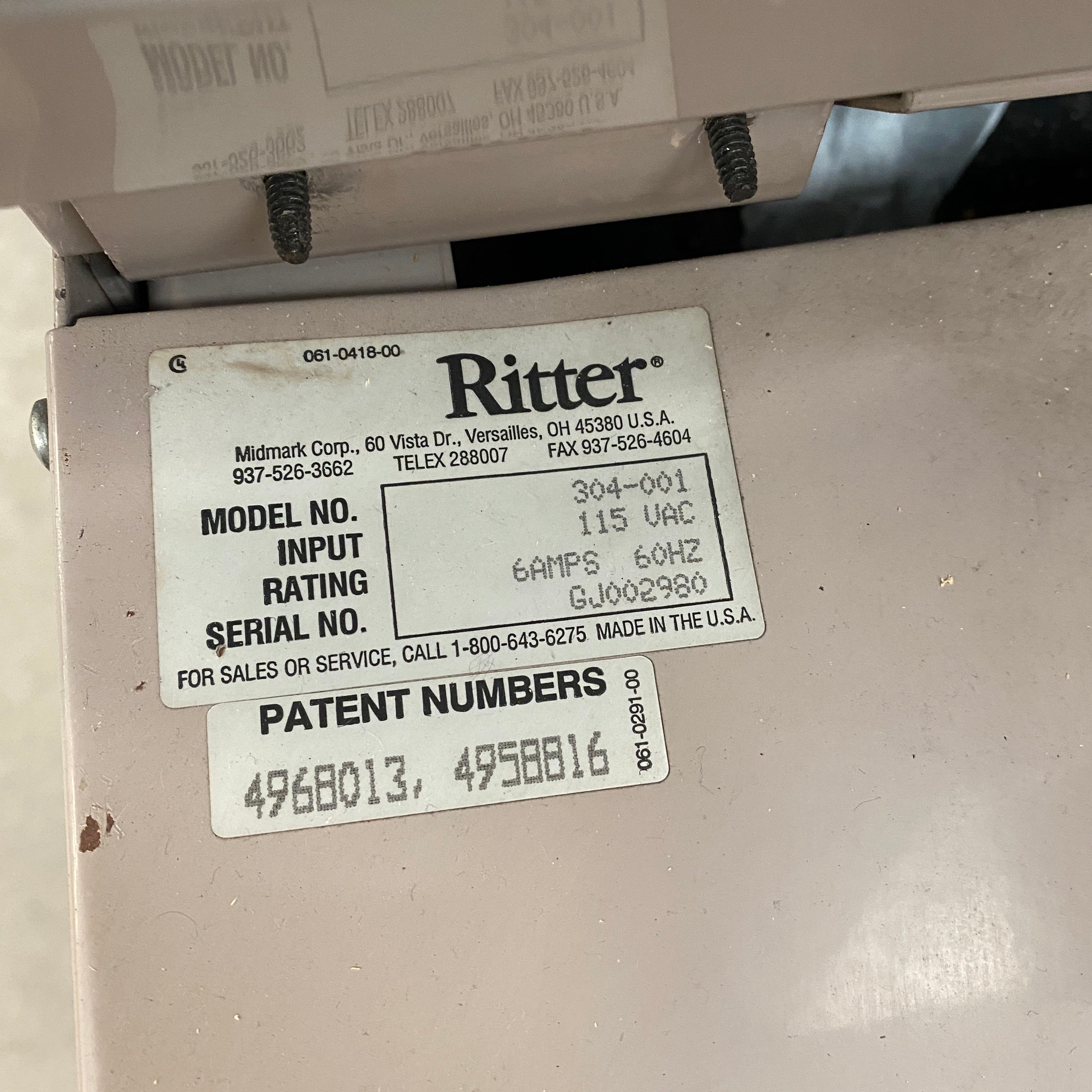 Midmark Ritter #304 Examination Table