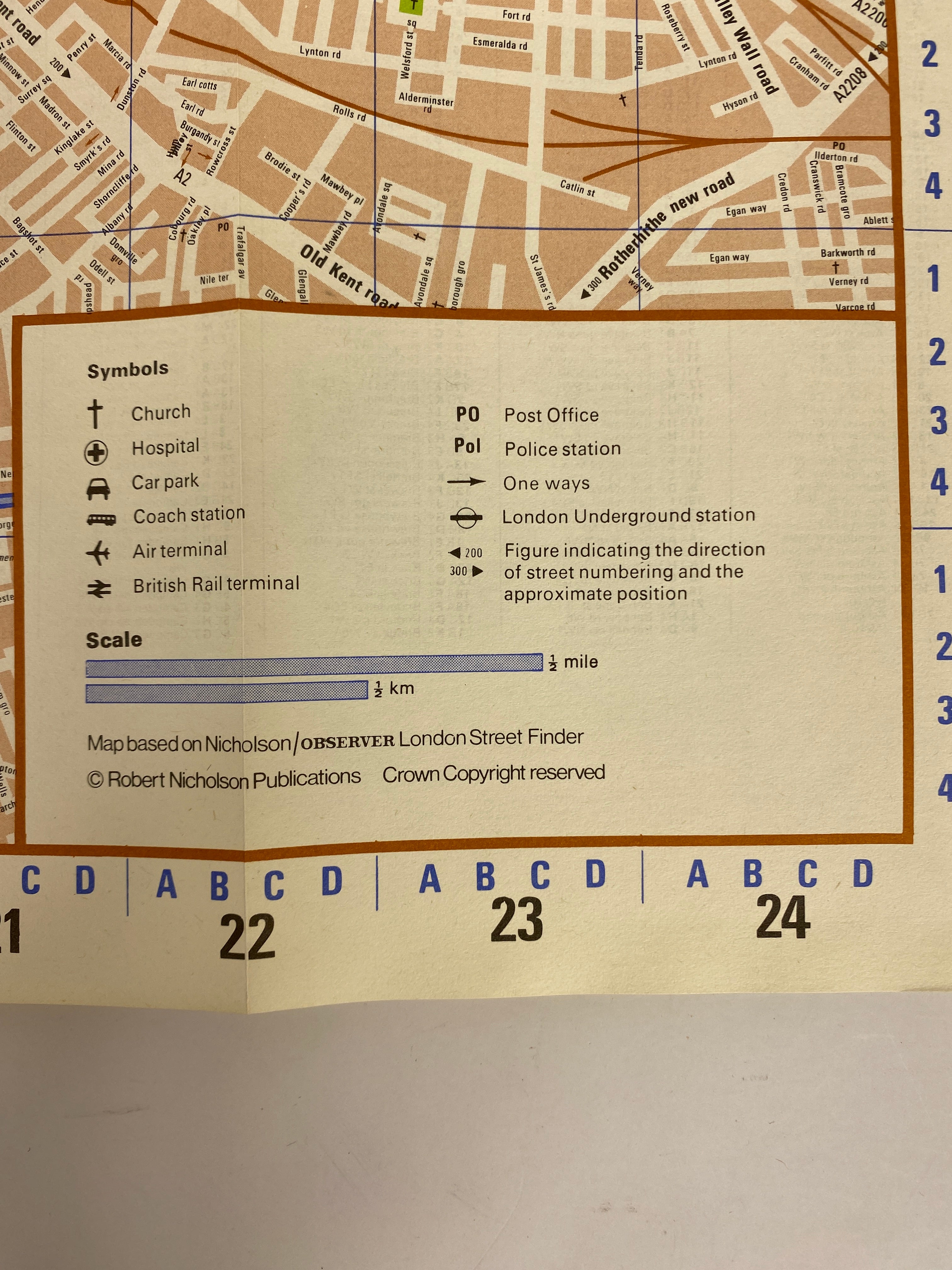 3 London Maps: 100 Miles Around London/BTA London Map/Nicholson's London Map