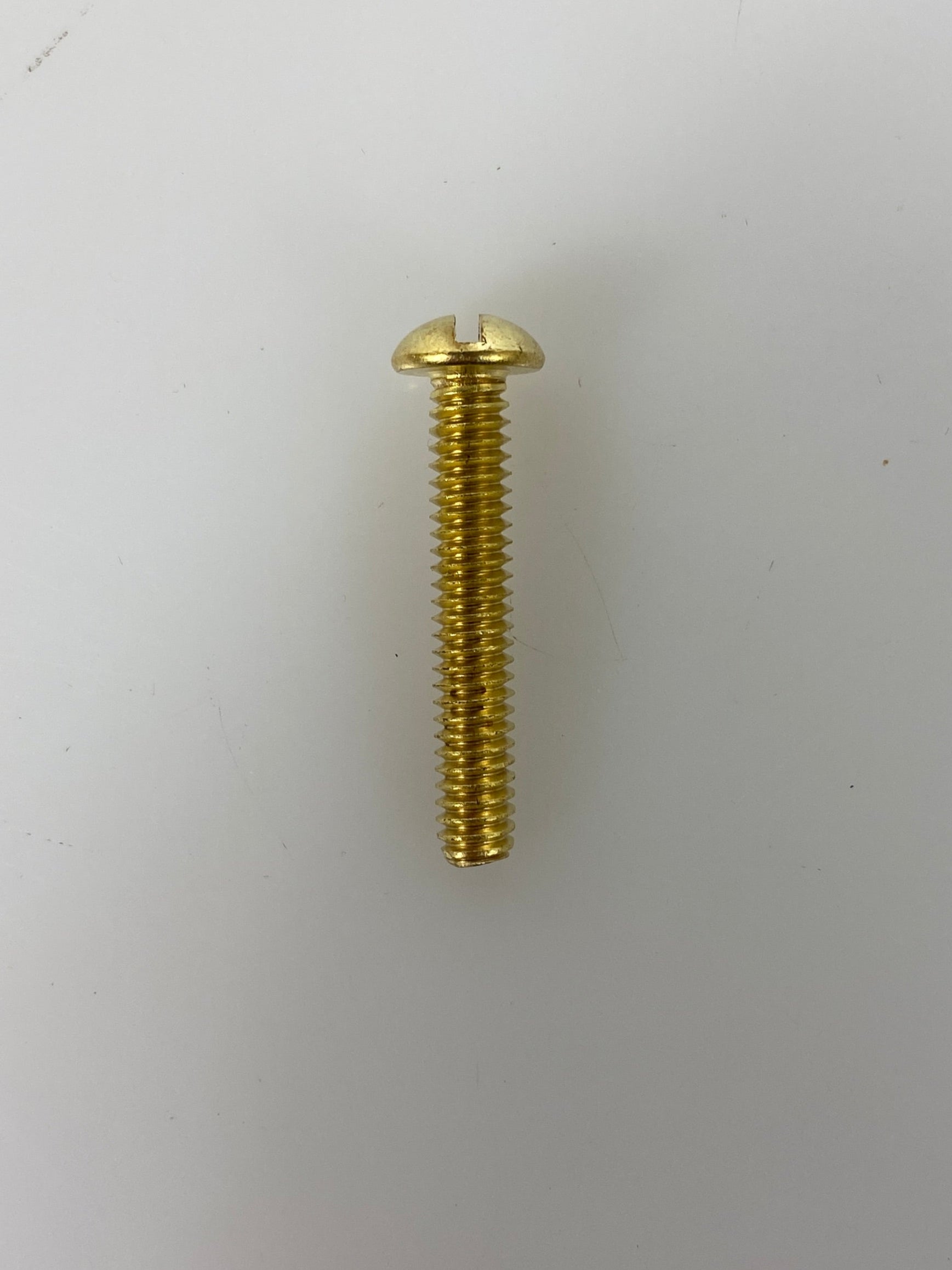 Alma Bolt Company 1/4 x 1 1/2 Slotted Brass Machine Screws Pack of 3