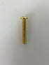 Alma Bolt Company 1/4 x 1 1/2 Slotted Brass Machine Screws Pack of 3