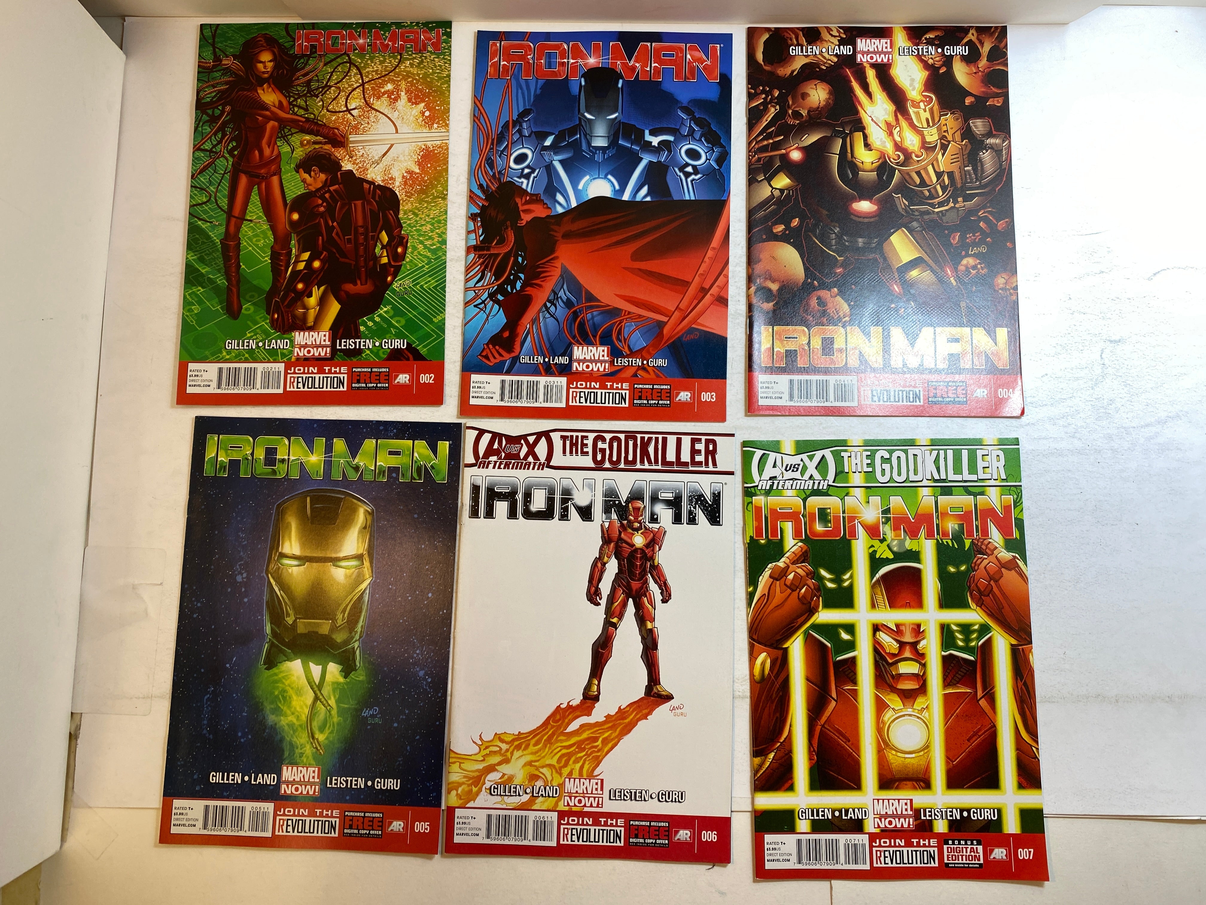 Lot of 6 Iron Man Marvel Comics 2013