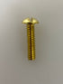 Alma Bolt Company 1/4 x 1 Slotted Brass Machine Screws Pack of 3