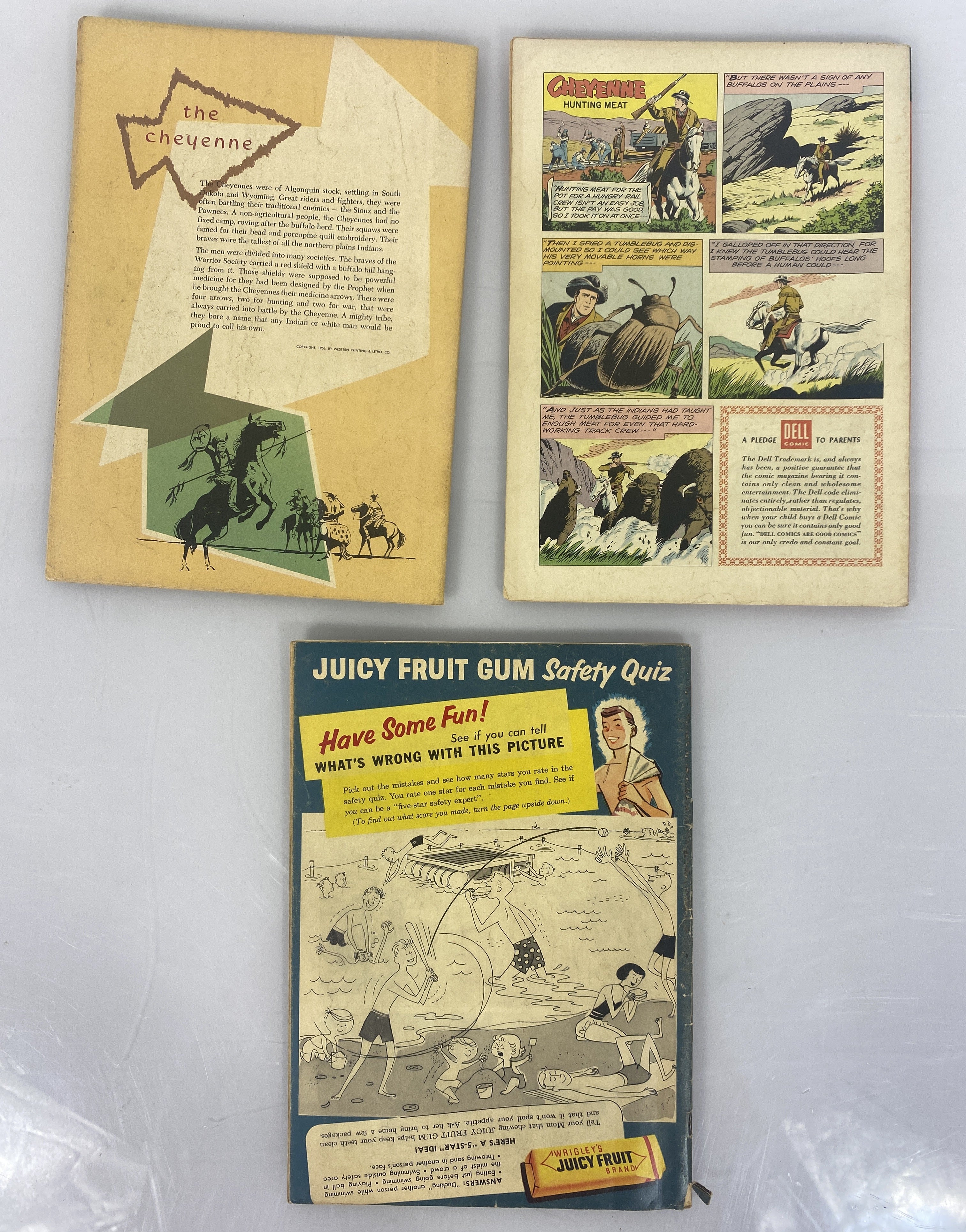 Cheyenne Lot of 3 Dell Comics 1956-1957