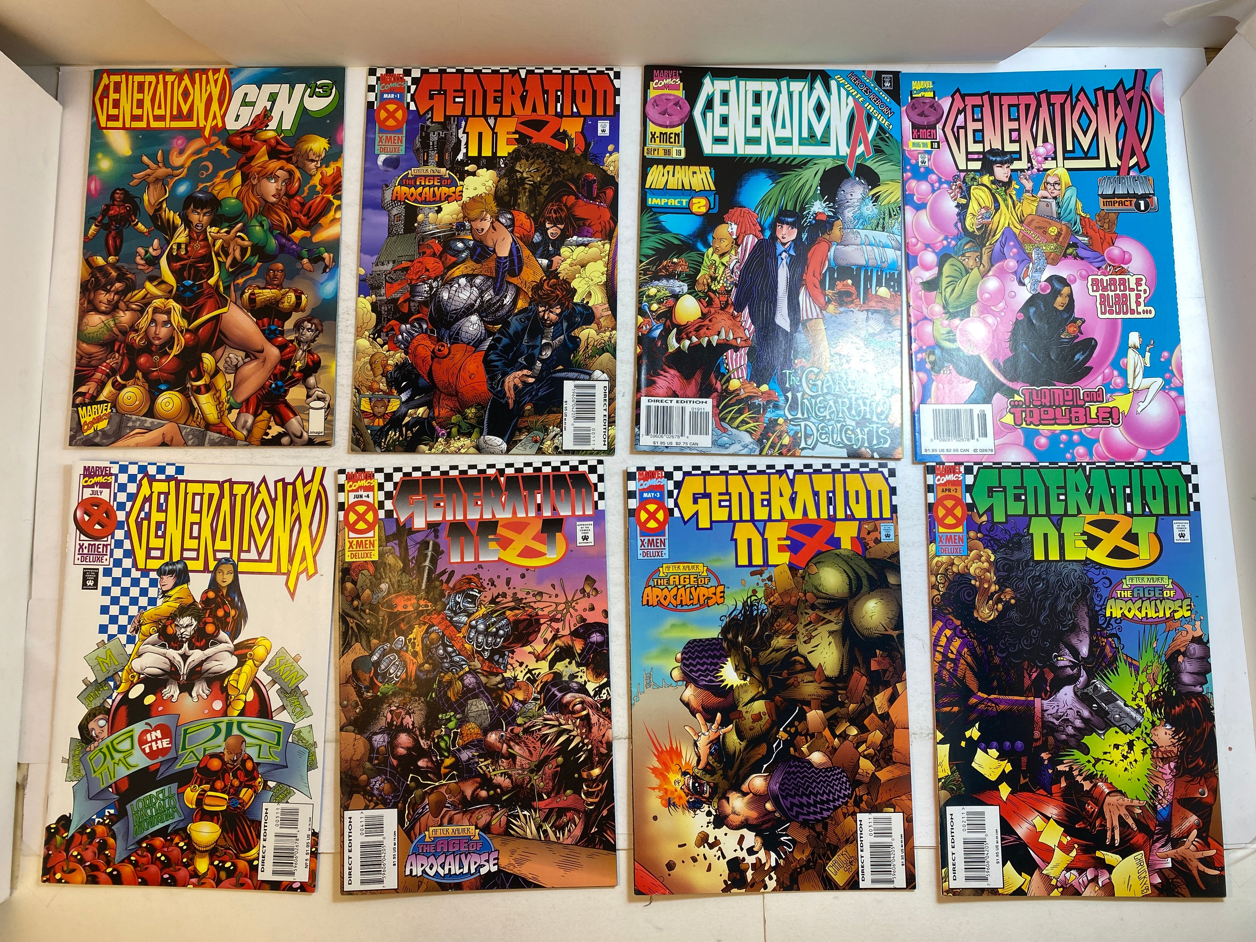 Lot of 17 Generation X Marvel Comics 1995-1997