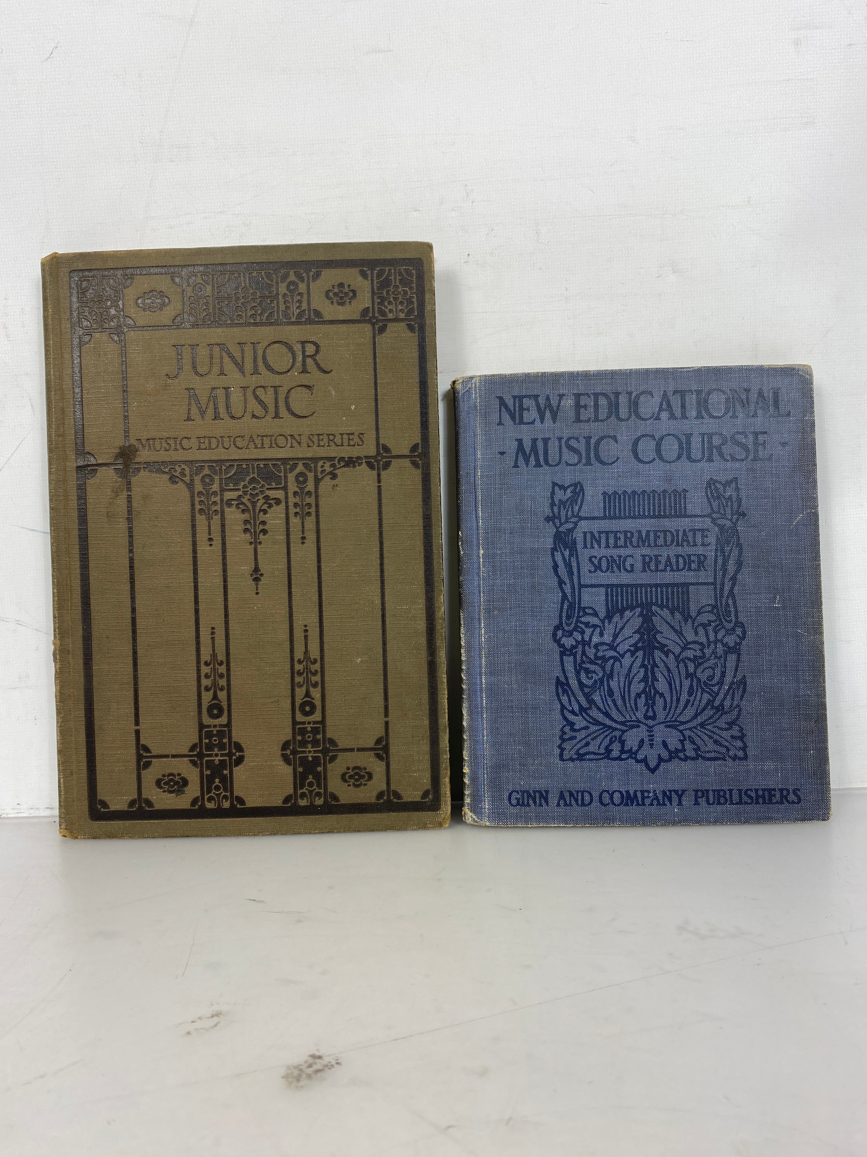 Lot of 2 Antique Children's Music Books 1914-1924 HC