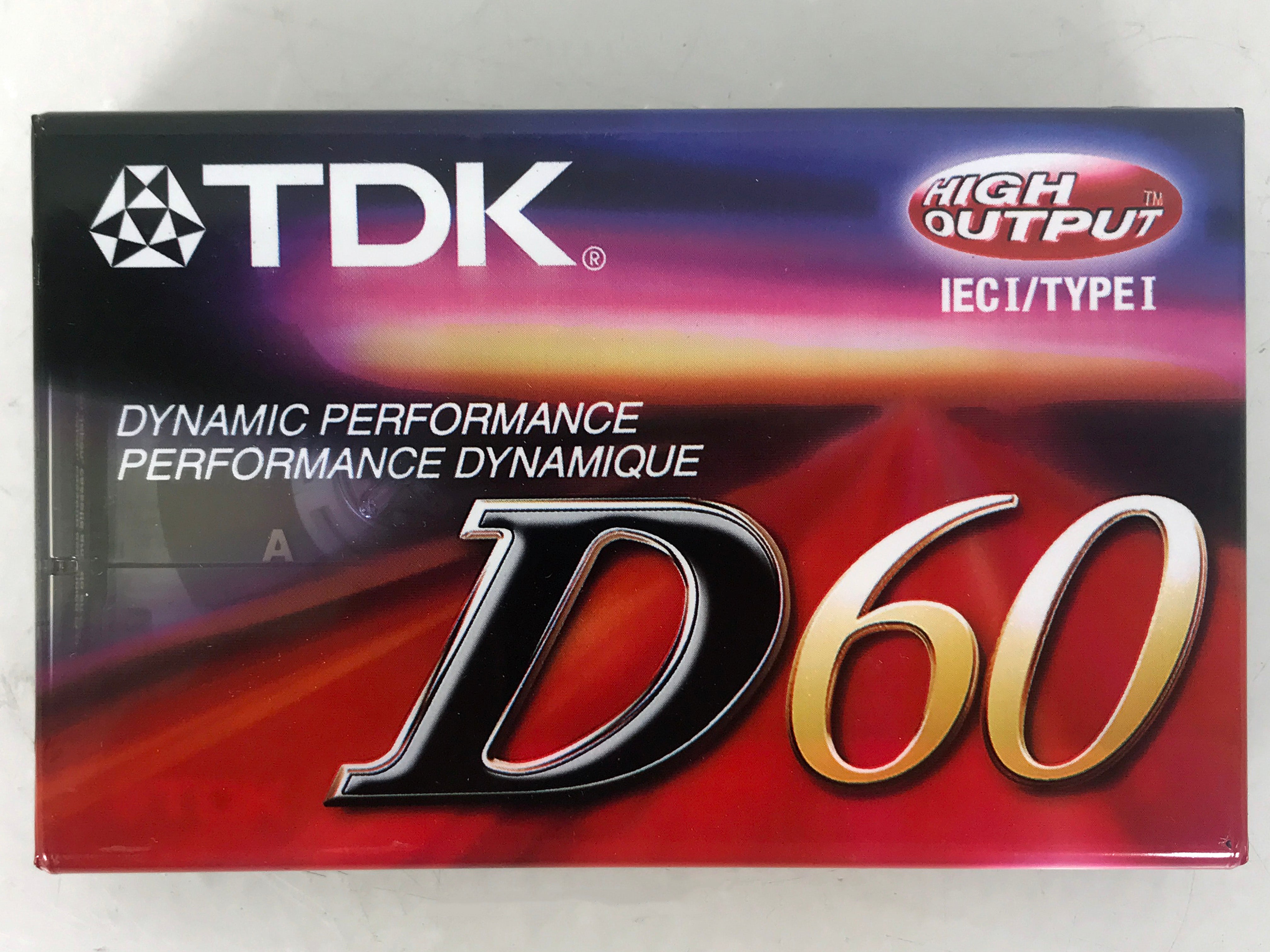 TDK D60 High Output Audio Cassette Tapes IECI/Type 1