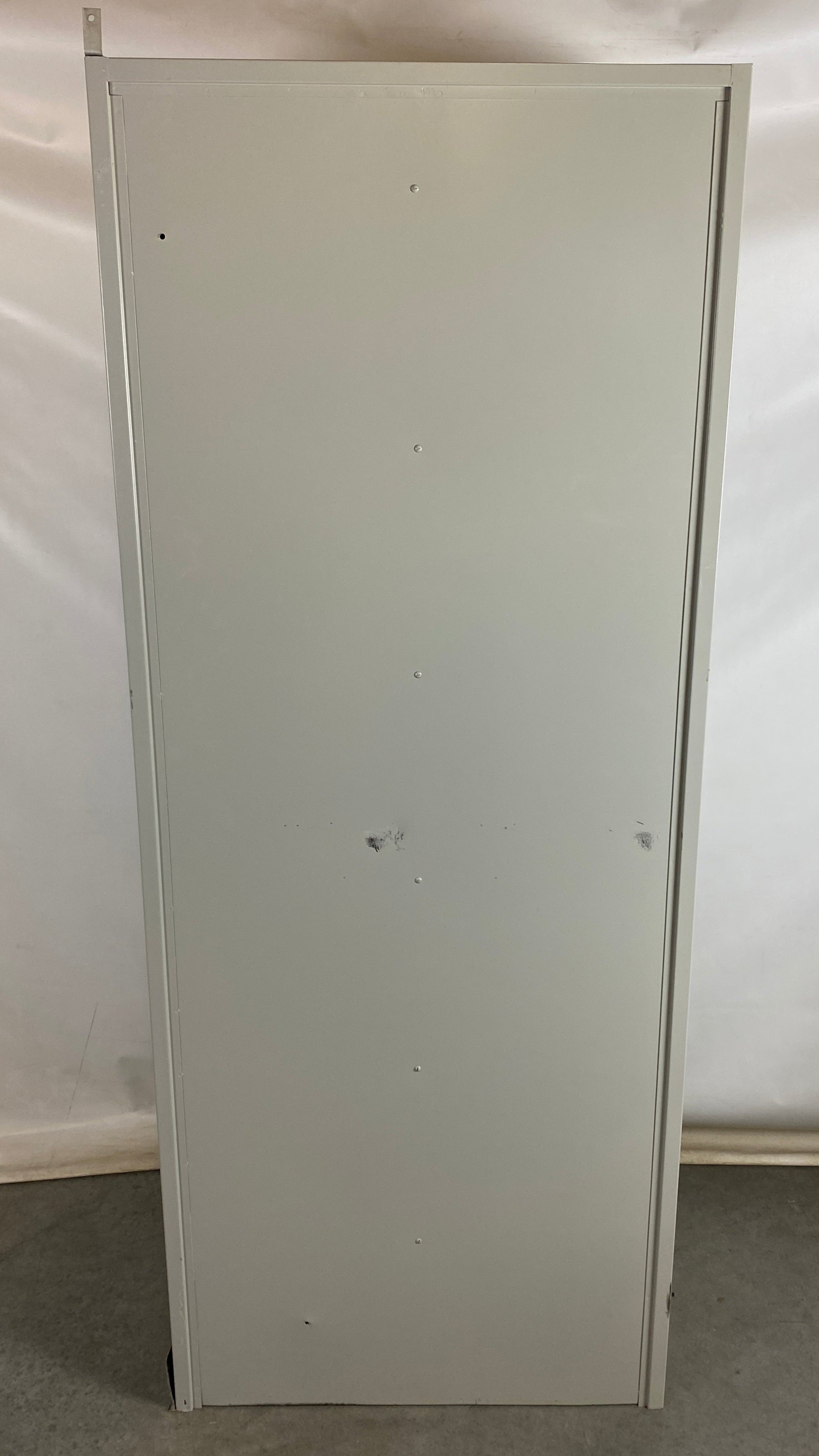 Light Grey Metal 2 Door Cabinet