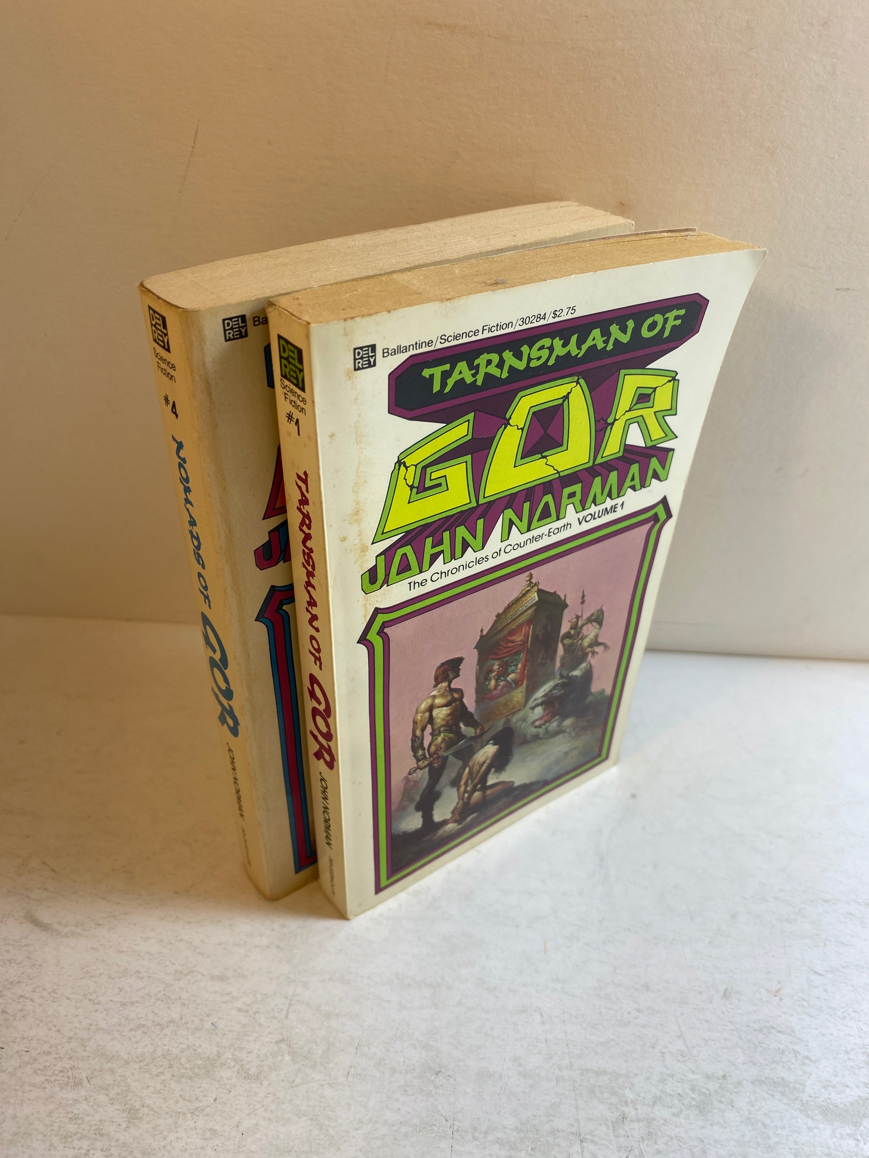 Lot of 2 Gor paperbacks John Norman 1982-1983