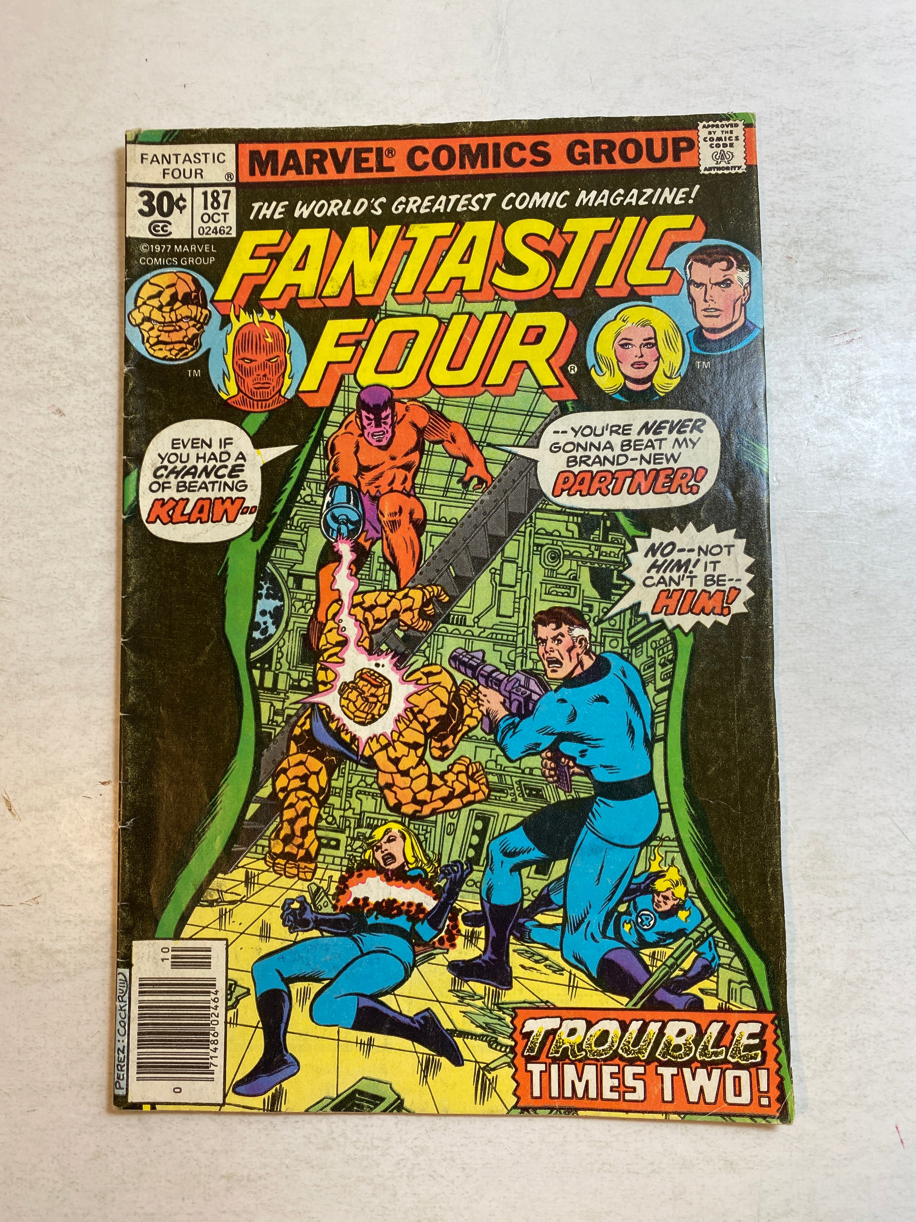 Fantastic Four #187 Marvel Comic 1977