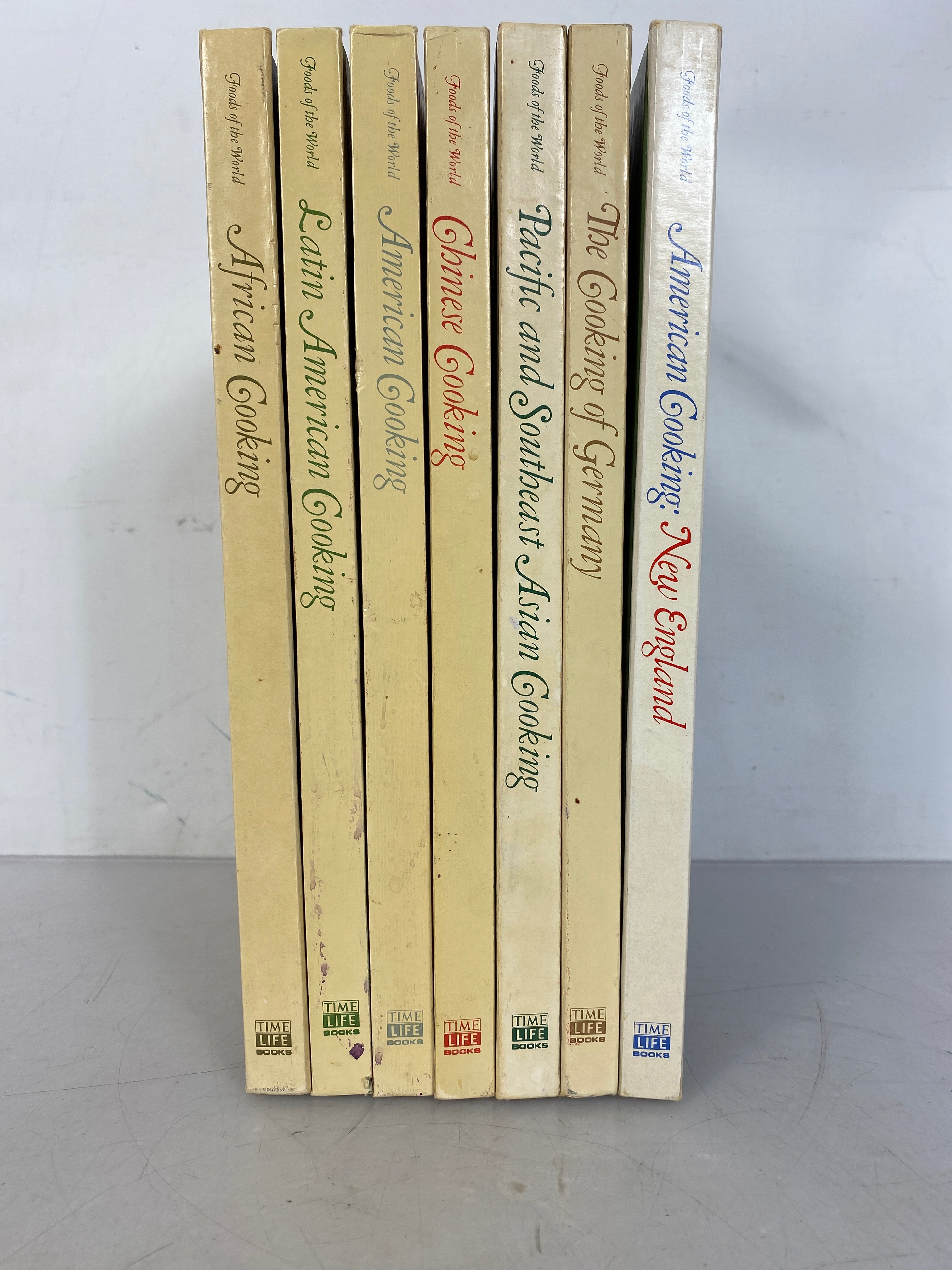 Lot of 7 Time Life Books Foods of the World 1968-1970 HC