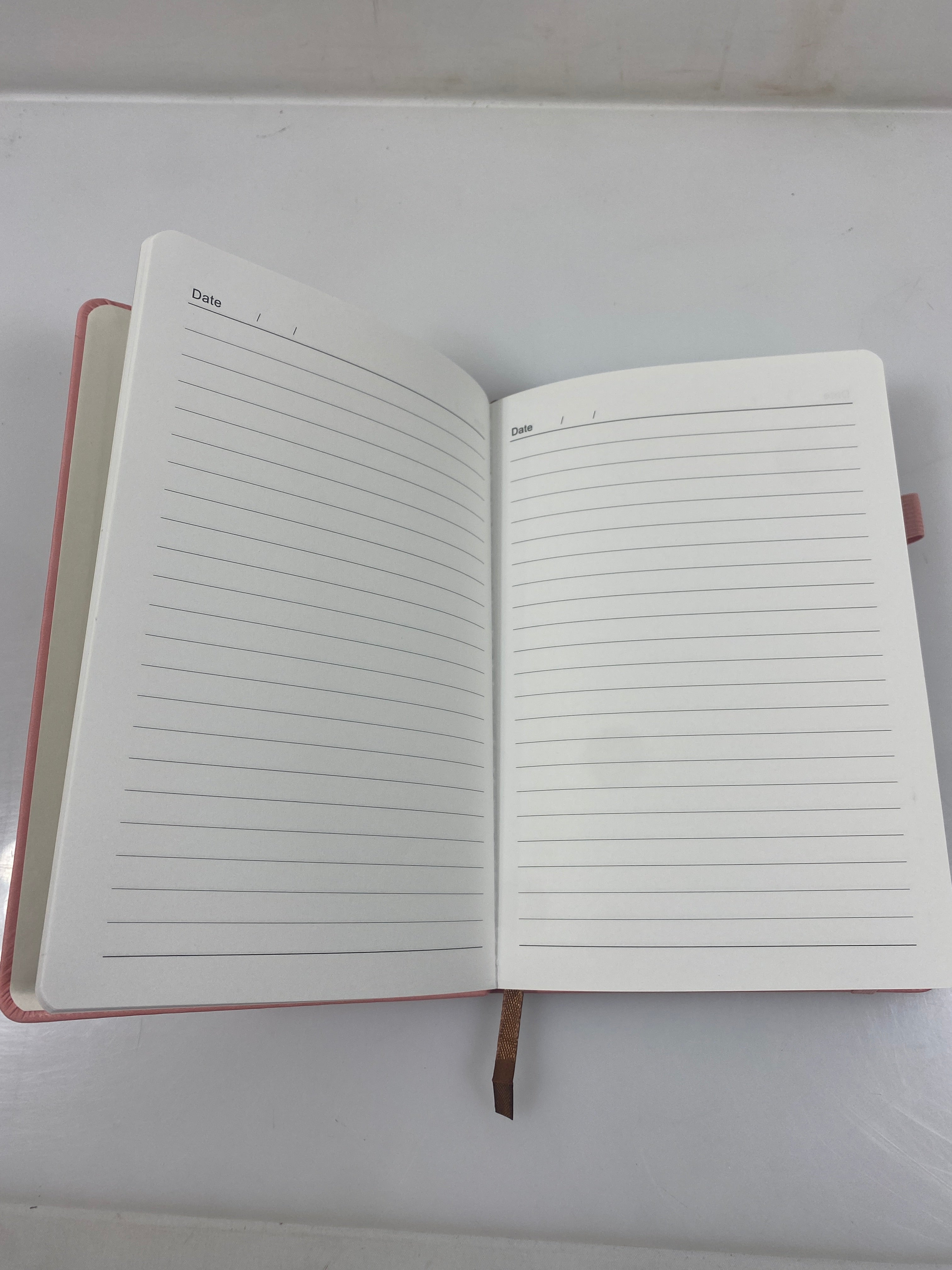 Pink Suede Flower Journal