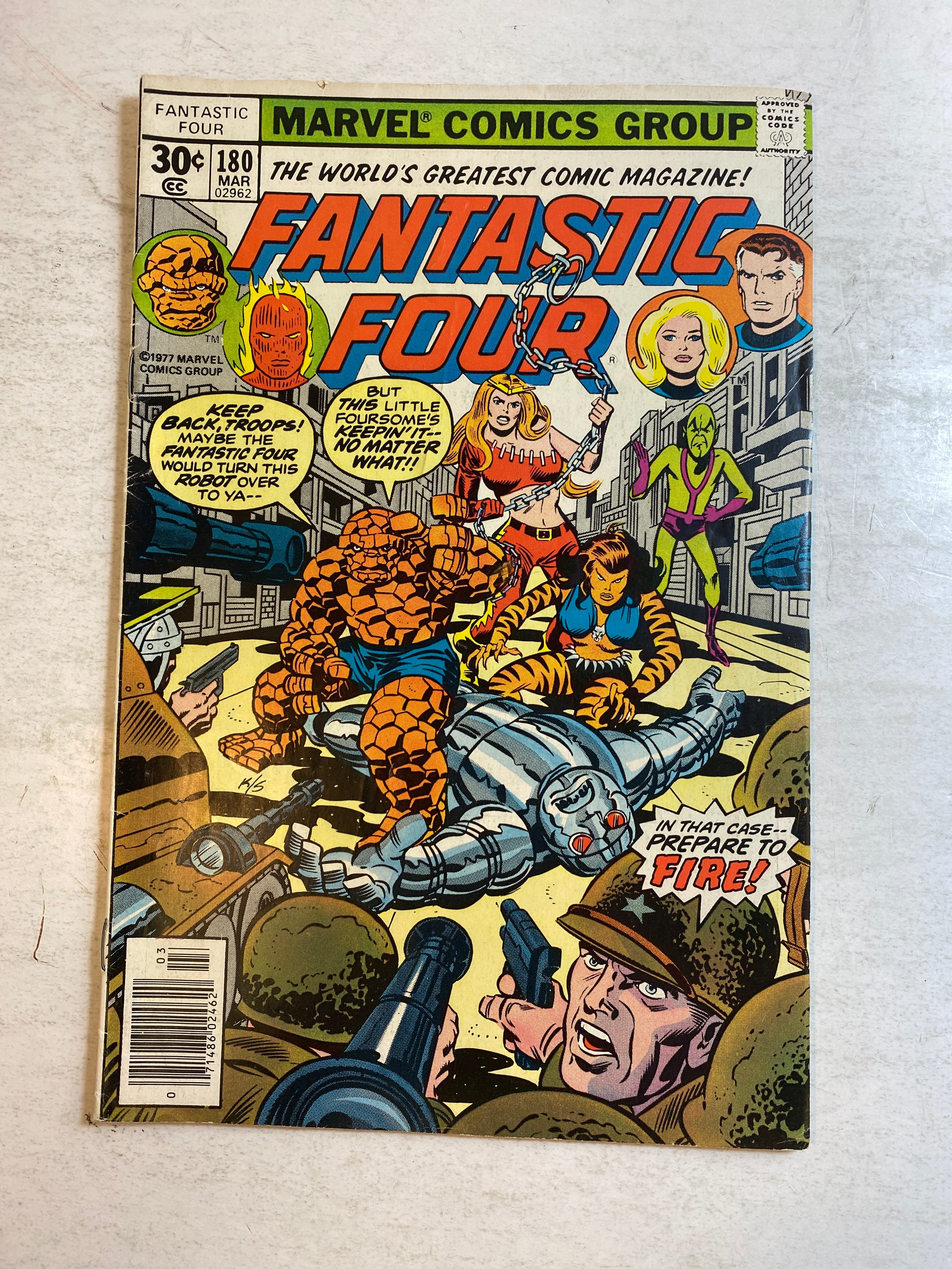 Fantastic Four #180 Marvel Comic 1977