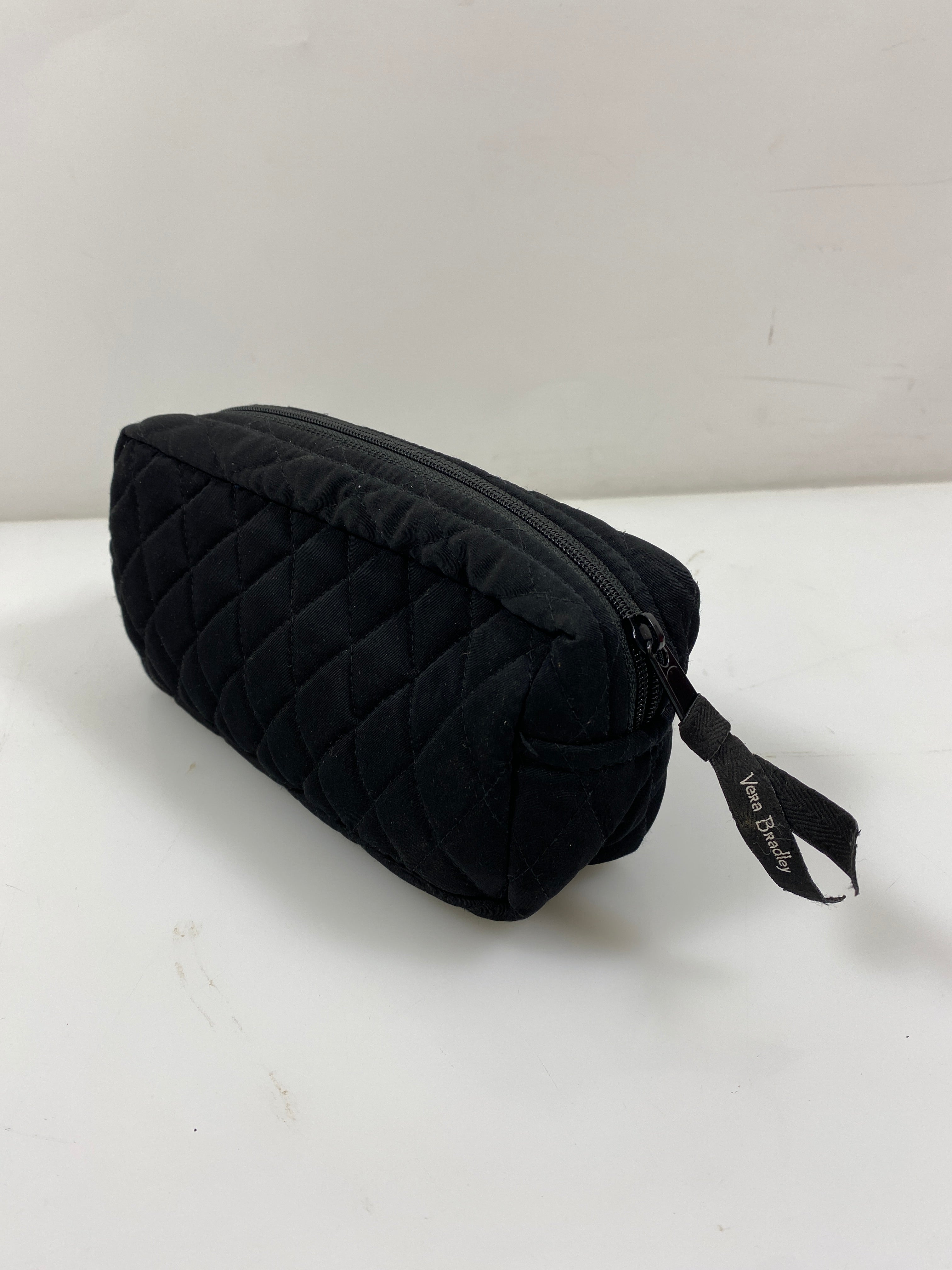 Vera Bradley Diamond Quilted Black Cosmetic Bag