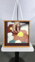 "Quilting" Picture Wooden Block Frame