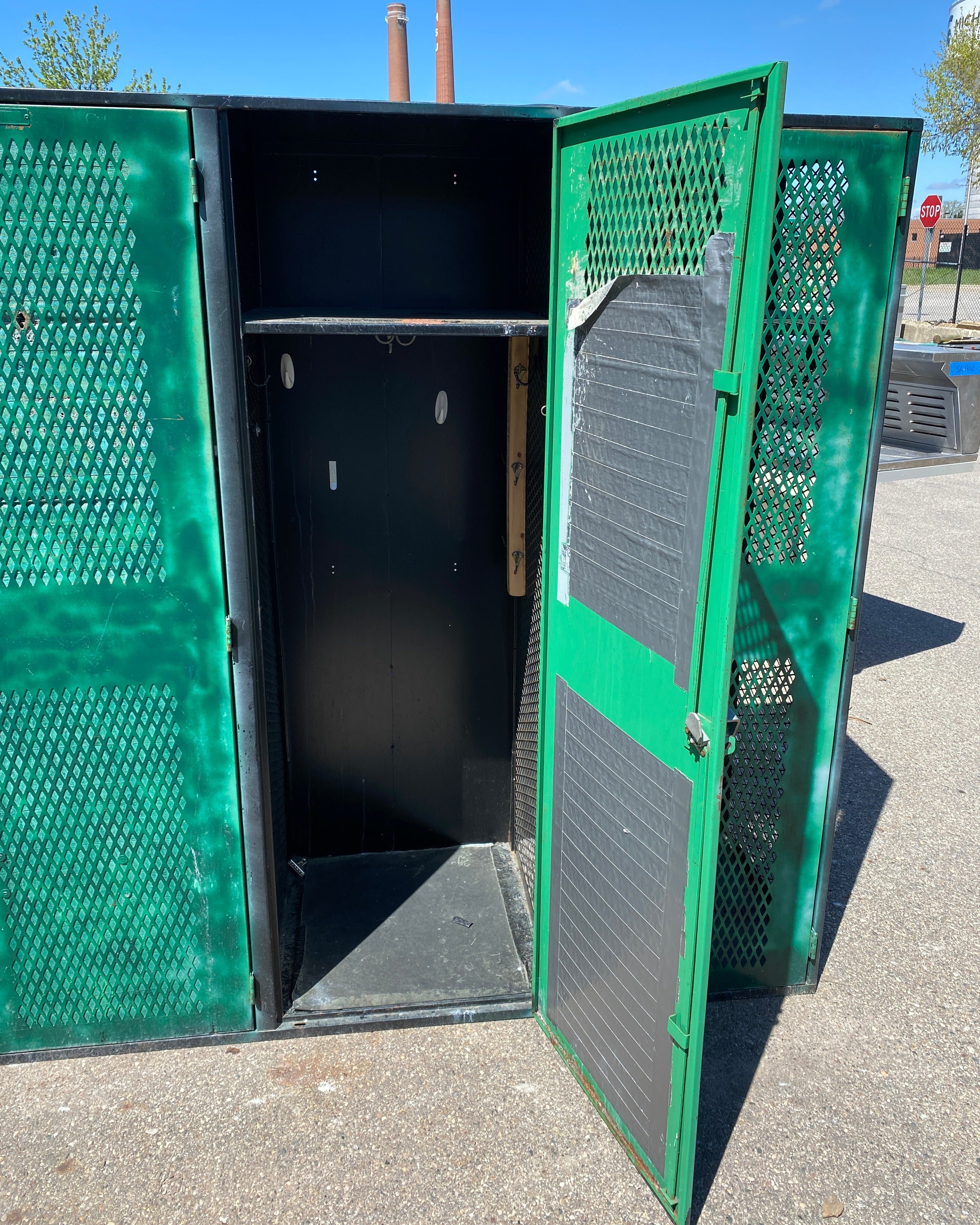 Art Metal Products Group of 3 Metal Lockers
