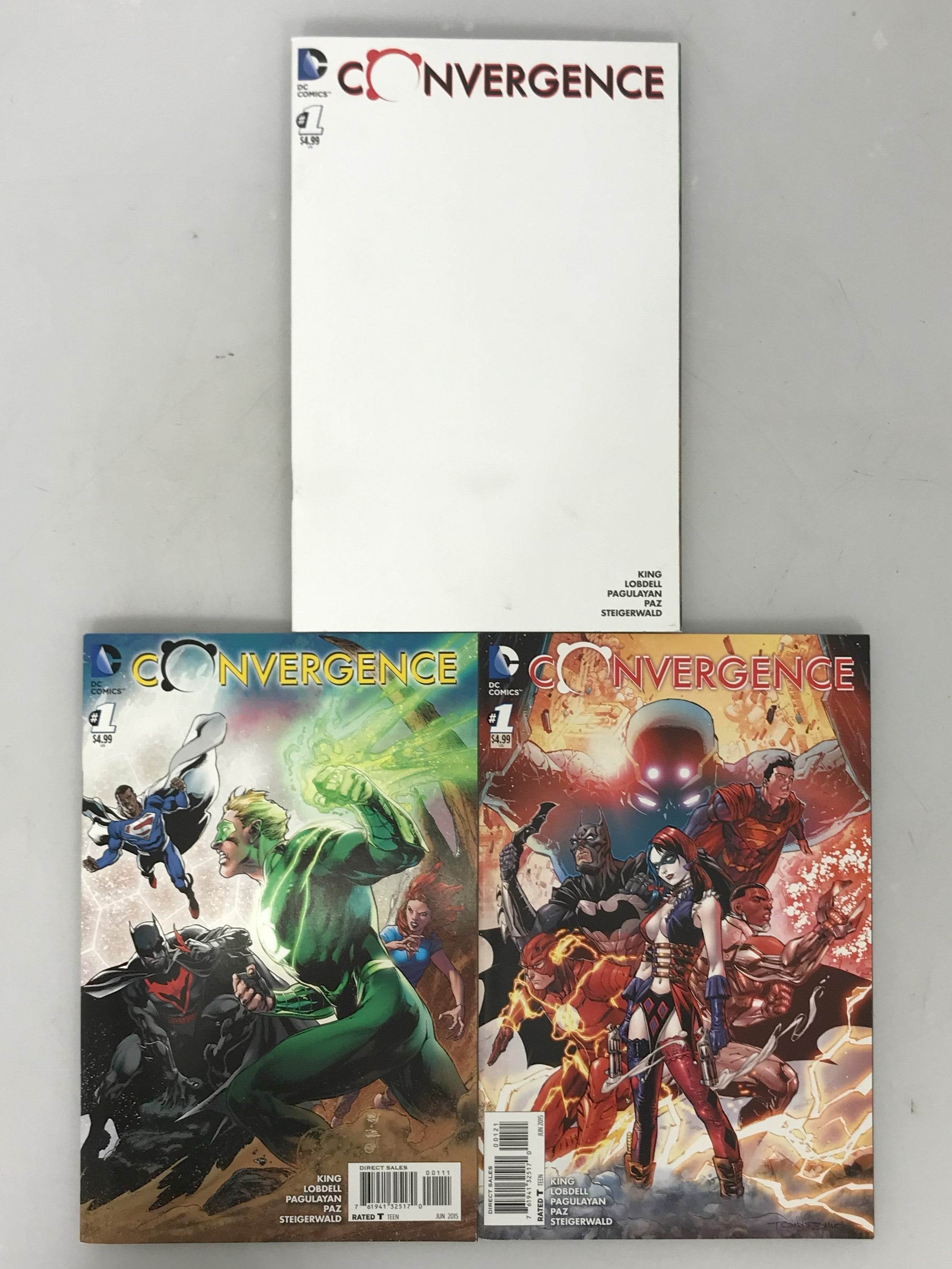 Lot of 3 Convergence 1 2015 Variant Covers