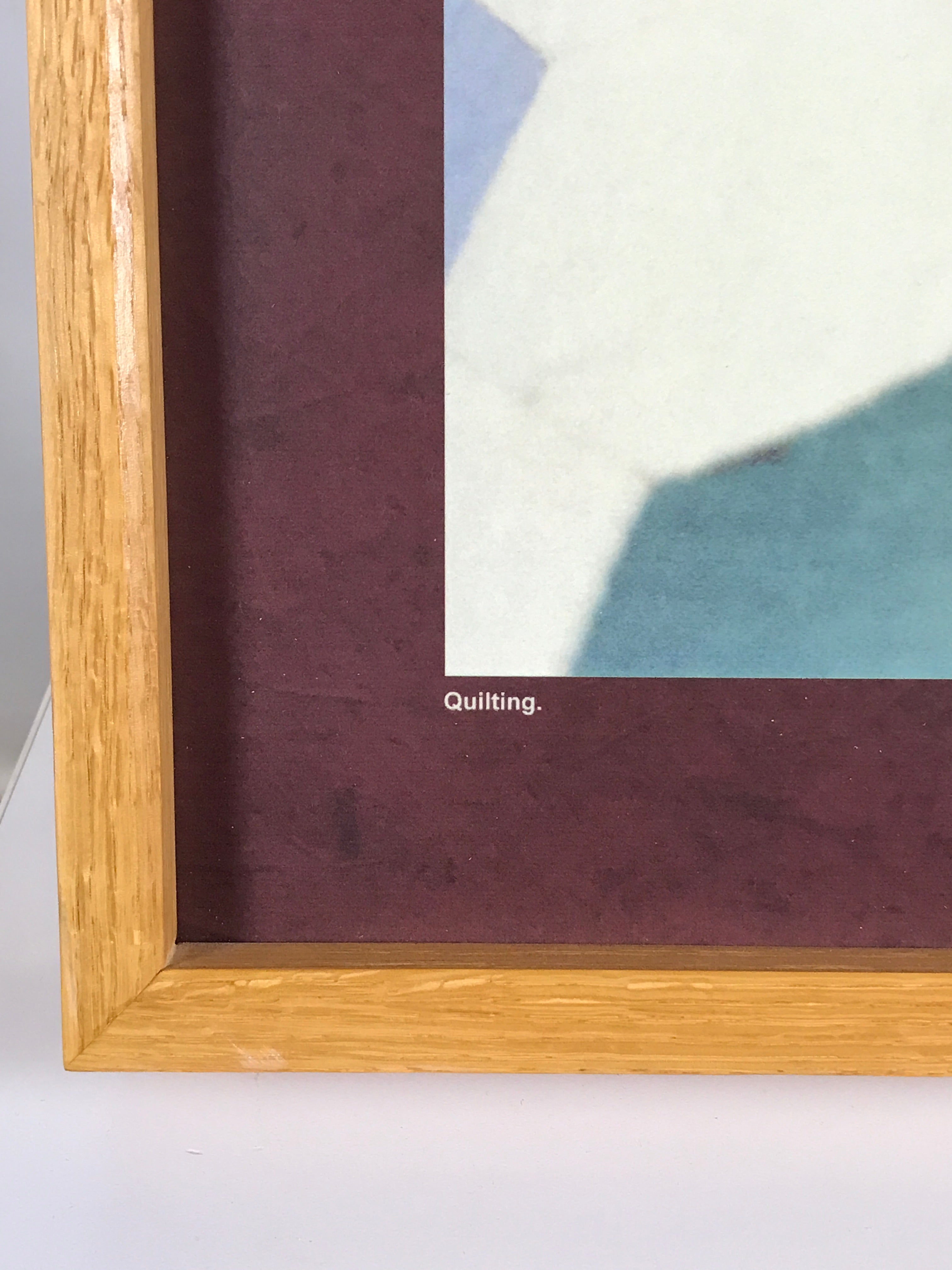 "Quilting" Picture Wooden Block Frame