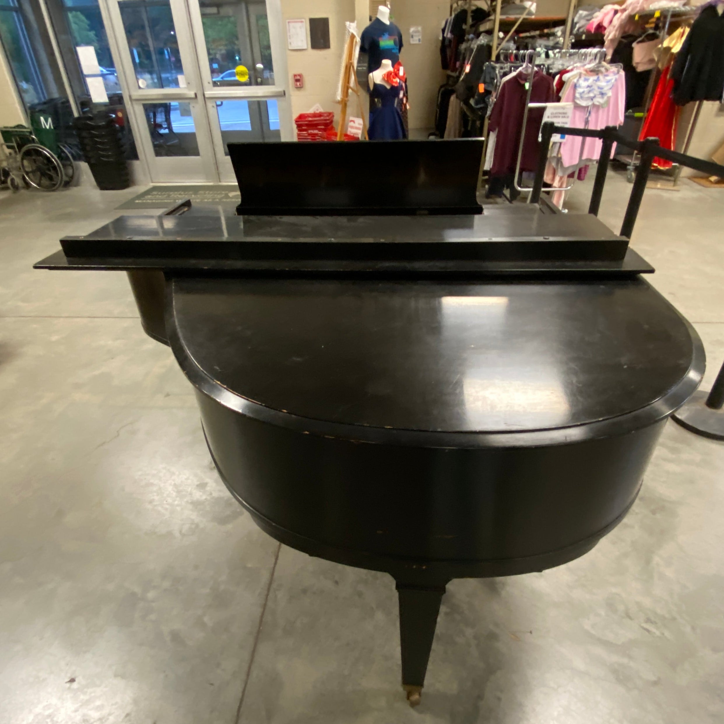 Baldwin Piano Company Model "M" Black Wooden Grand Piano