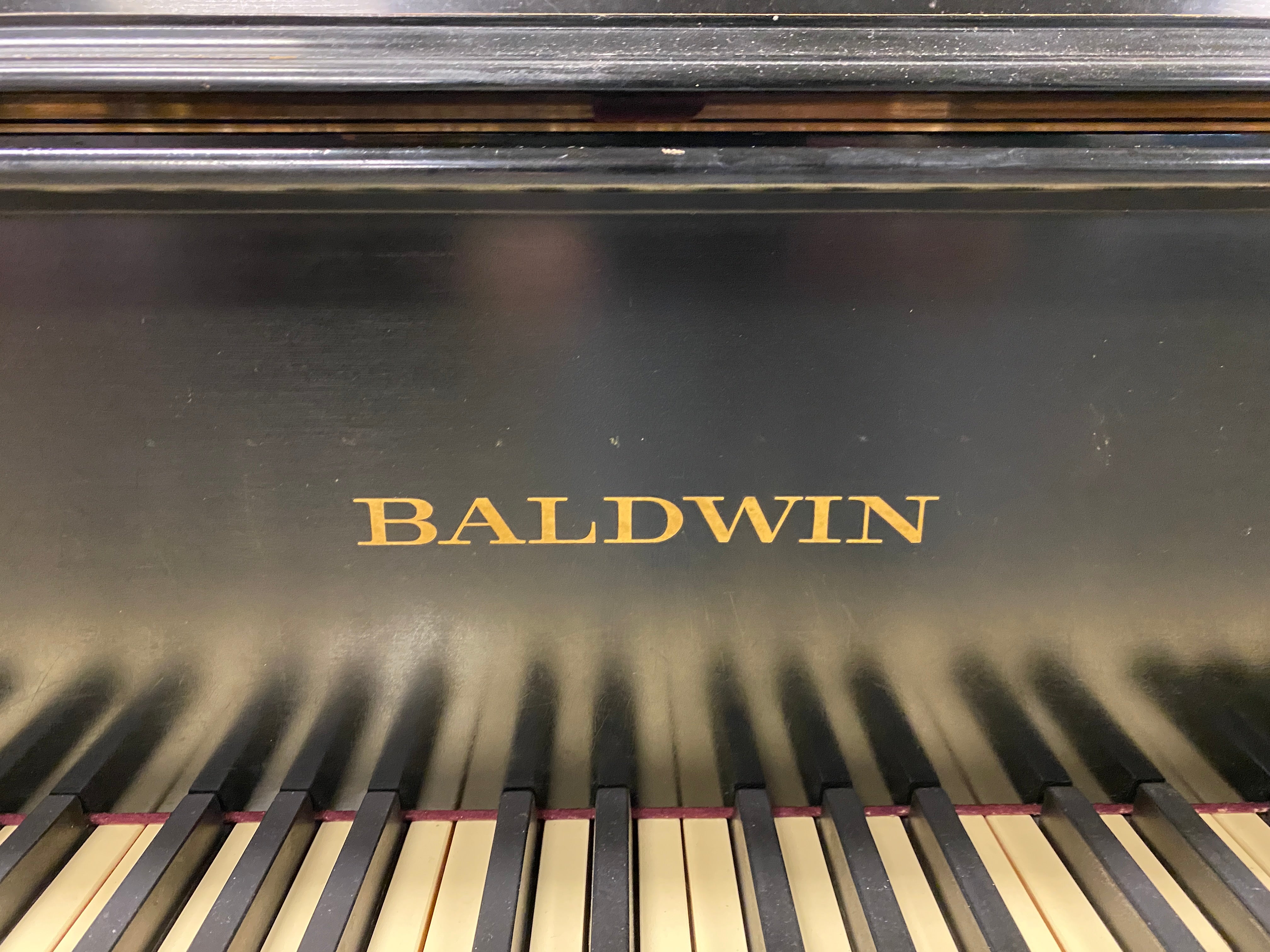 Baldwin Piano Company Model "M" Black Wooden Grand Piano