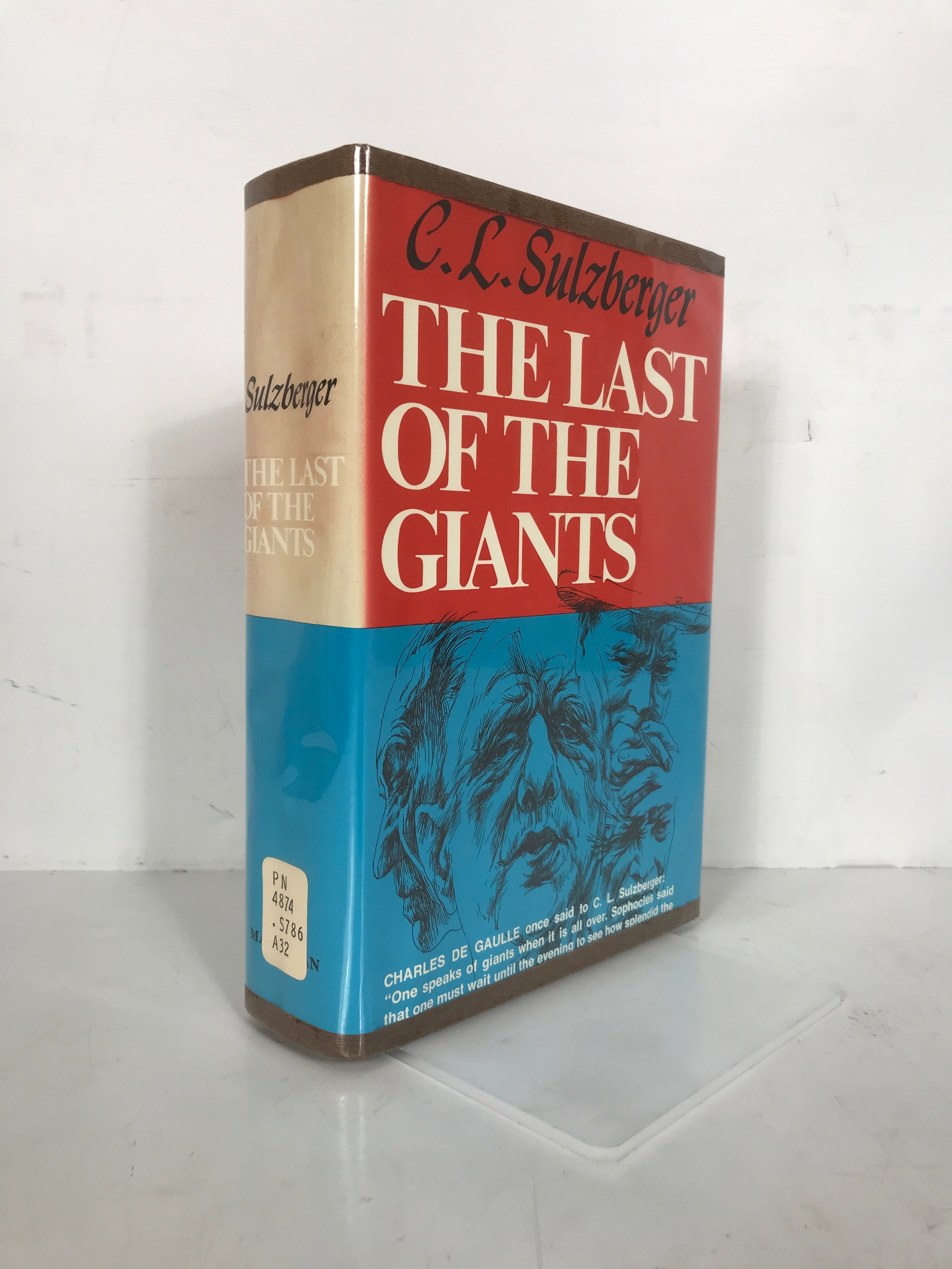 The Last of the Giants C.L. Sulzberger 1970 1st Print Ex-Library HCDJ