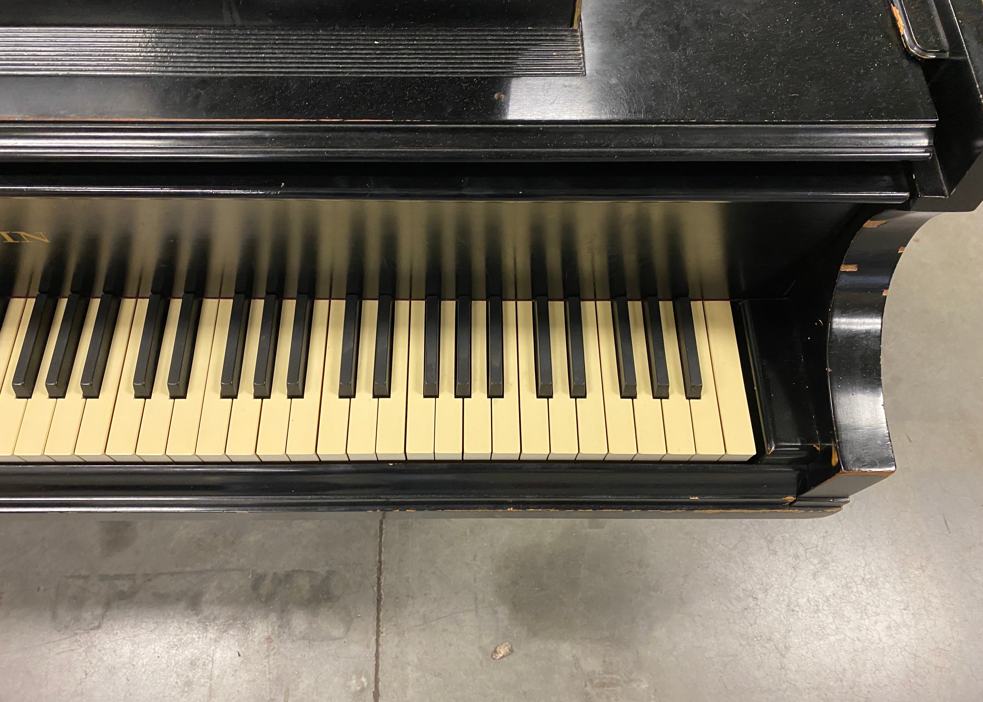 Baldwin Piano Company Model "M" Black Wooden Grand Piano