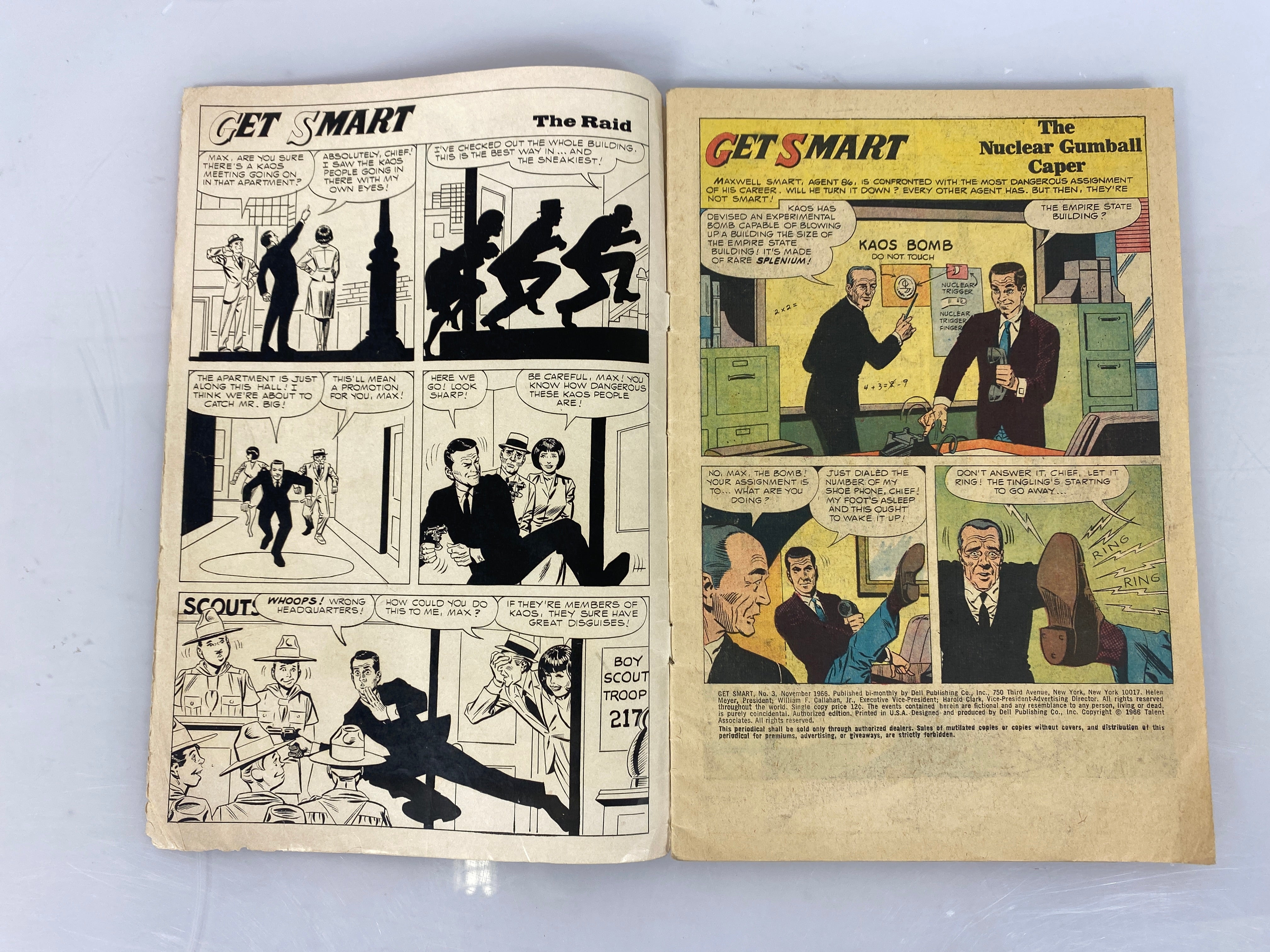 Dell Comics Get Smart Comic Don Adams No. 3 1966