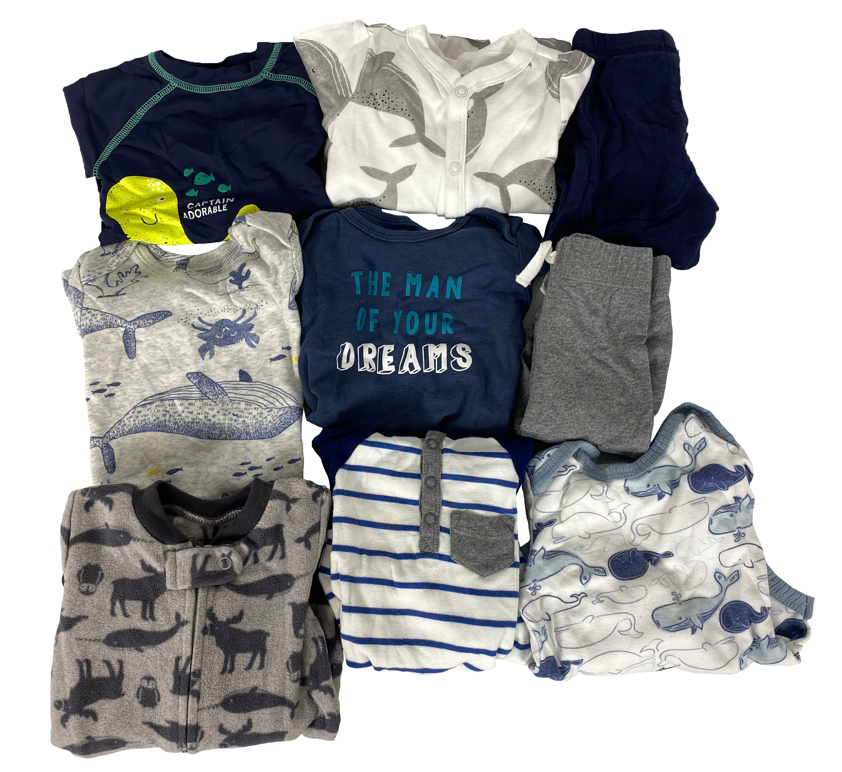 Nautical Grandson Baby Clothing Bundle Youth Size 6-9 Months