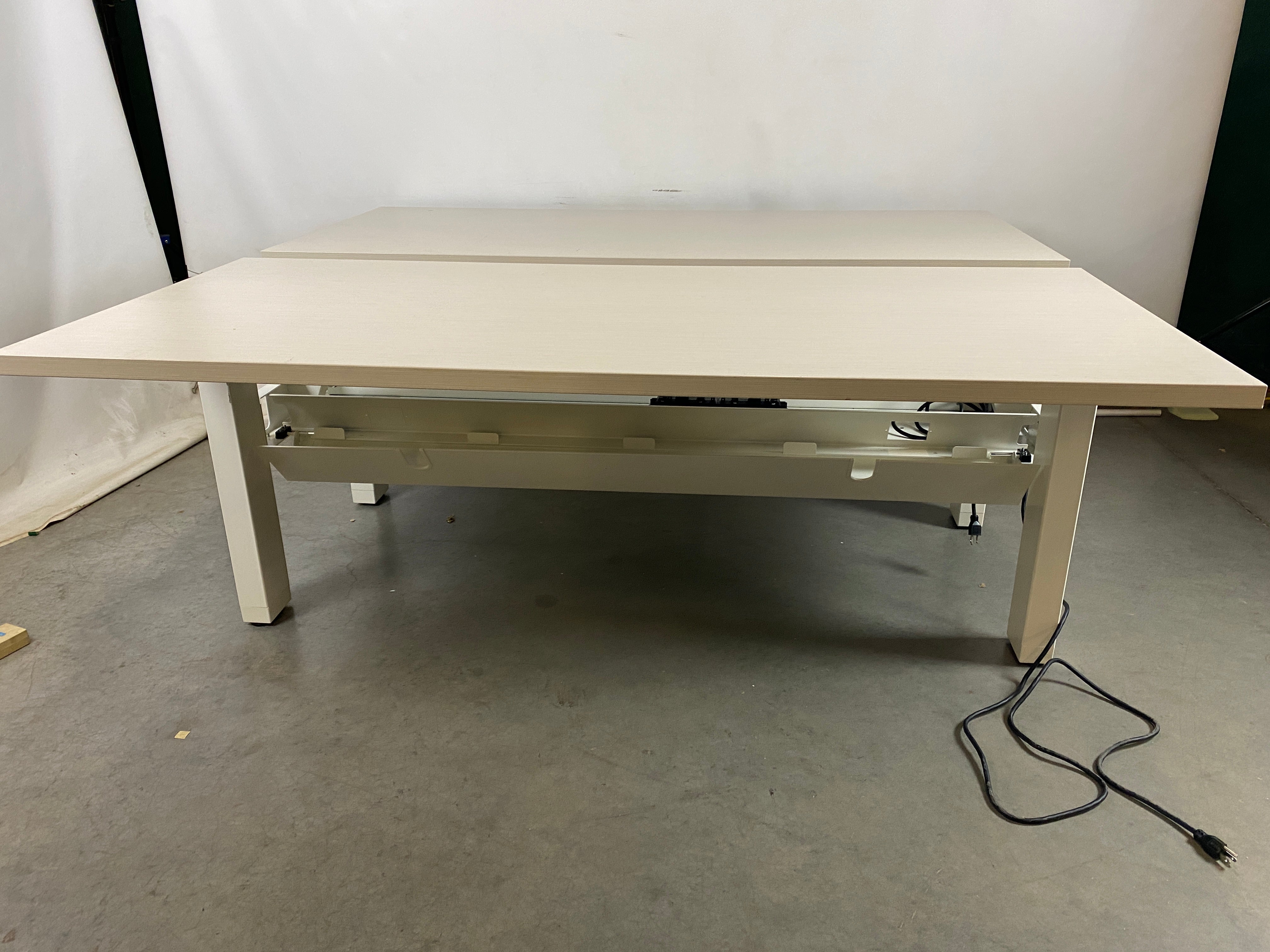 Herman Miller White Adjustable Standing Workstation