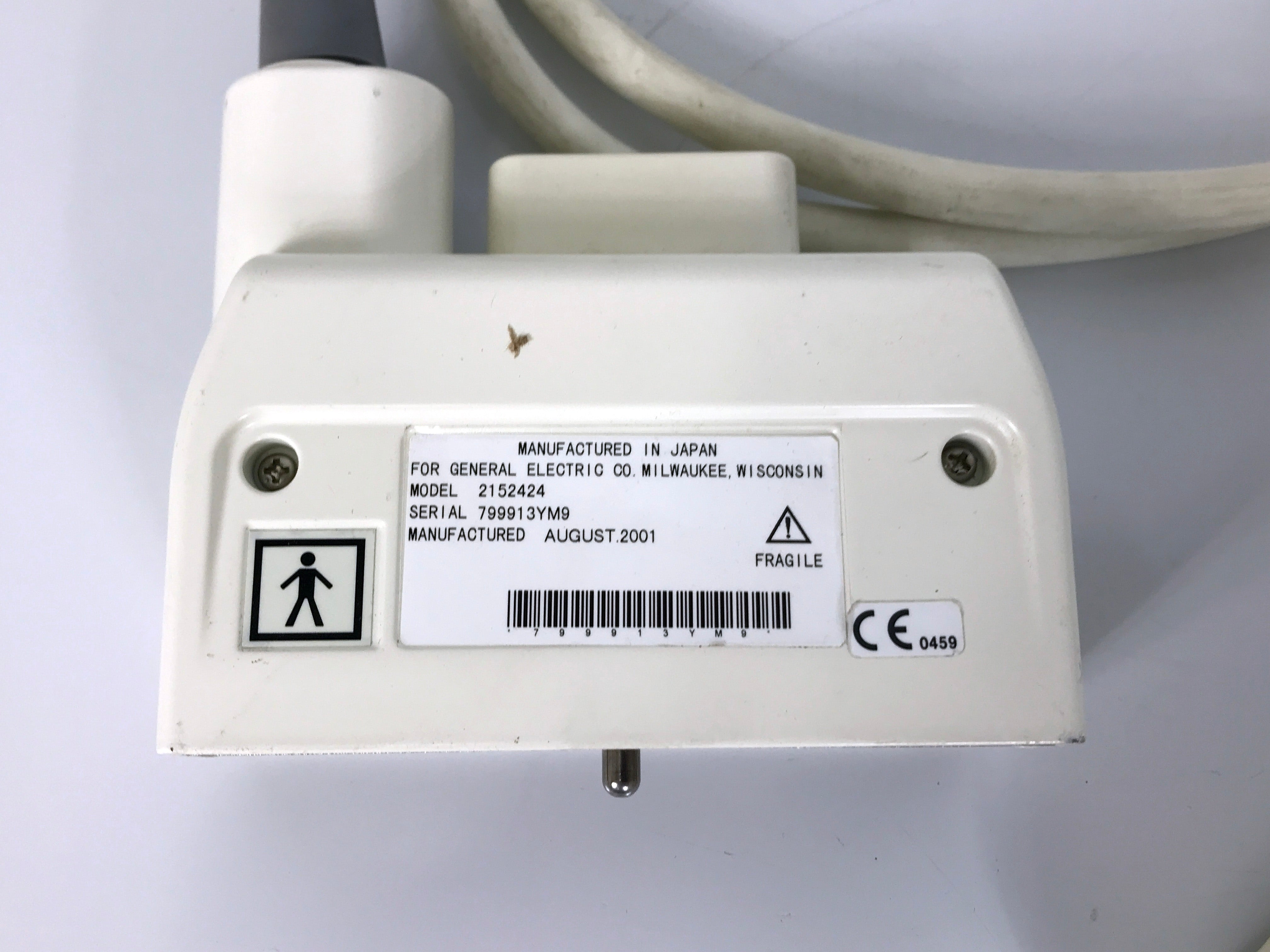 GE CZB 6.5 MHz Ultrasound Transducer No. 2152424 *Untested*