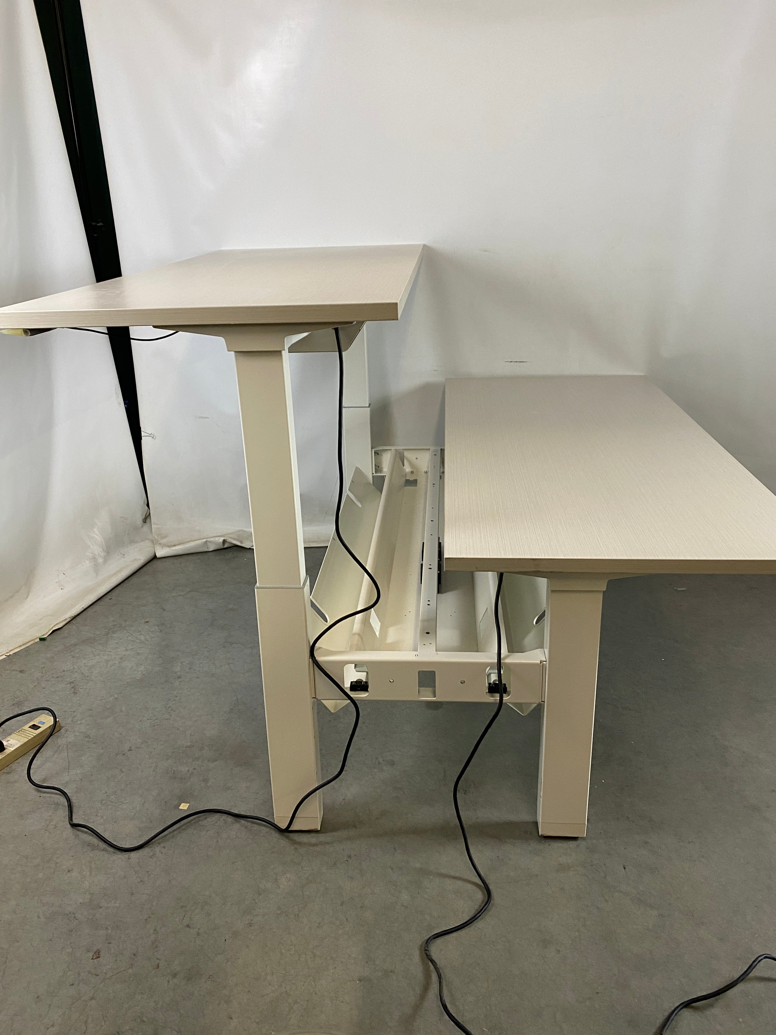 Herman Miller White Adjustable Standing Workstation