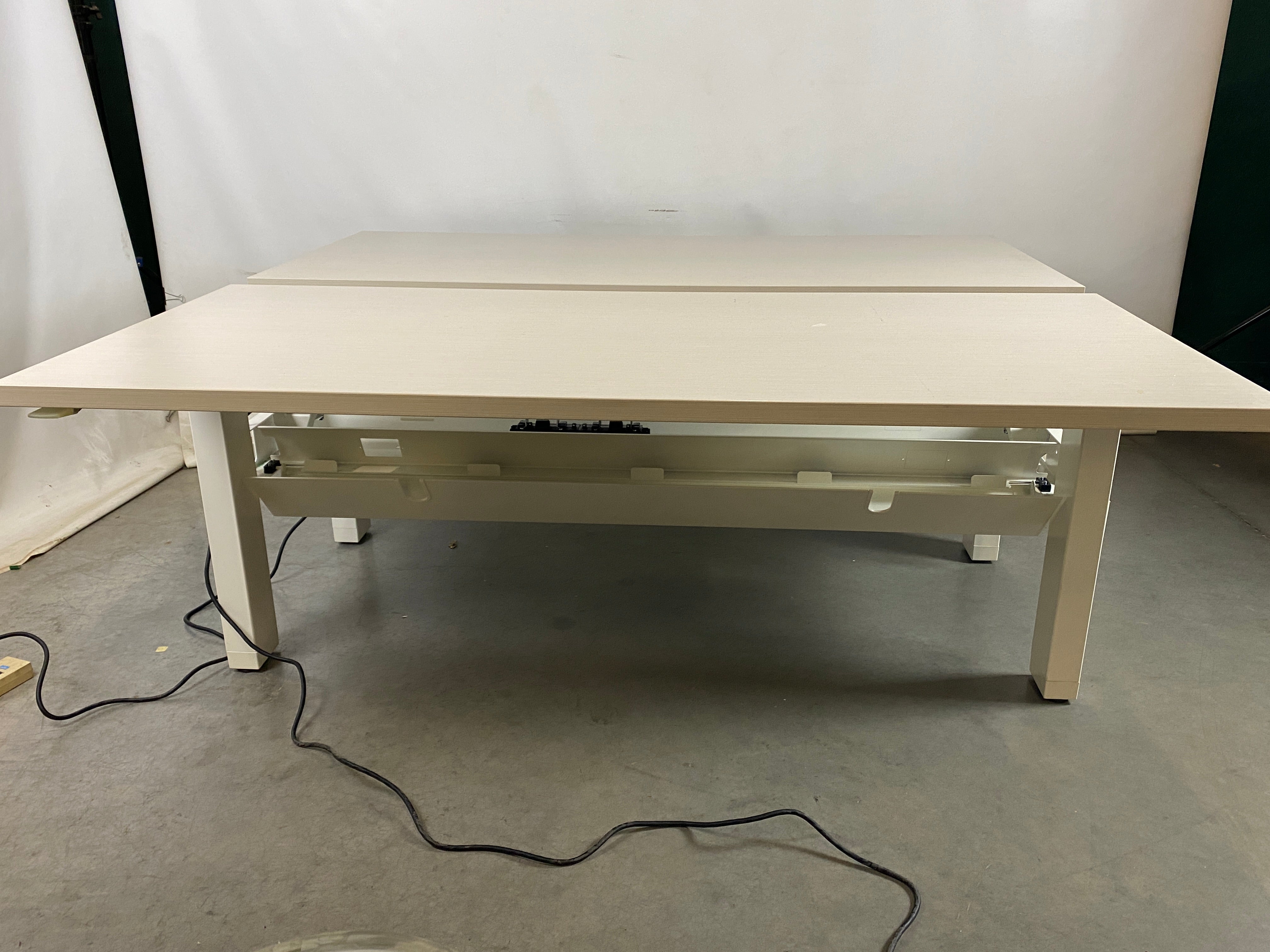 Herman Miller White Adjustable Standing Workstation