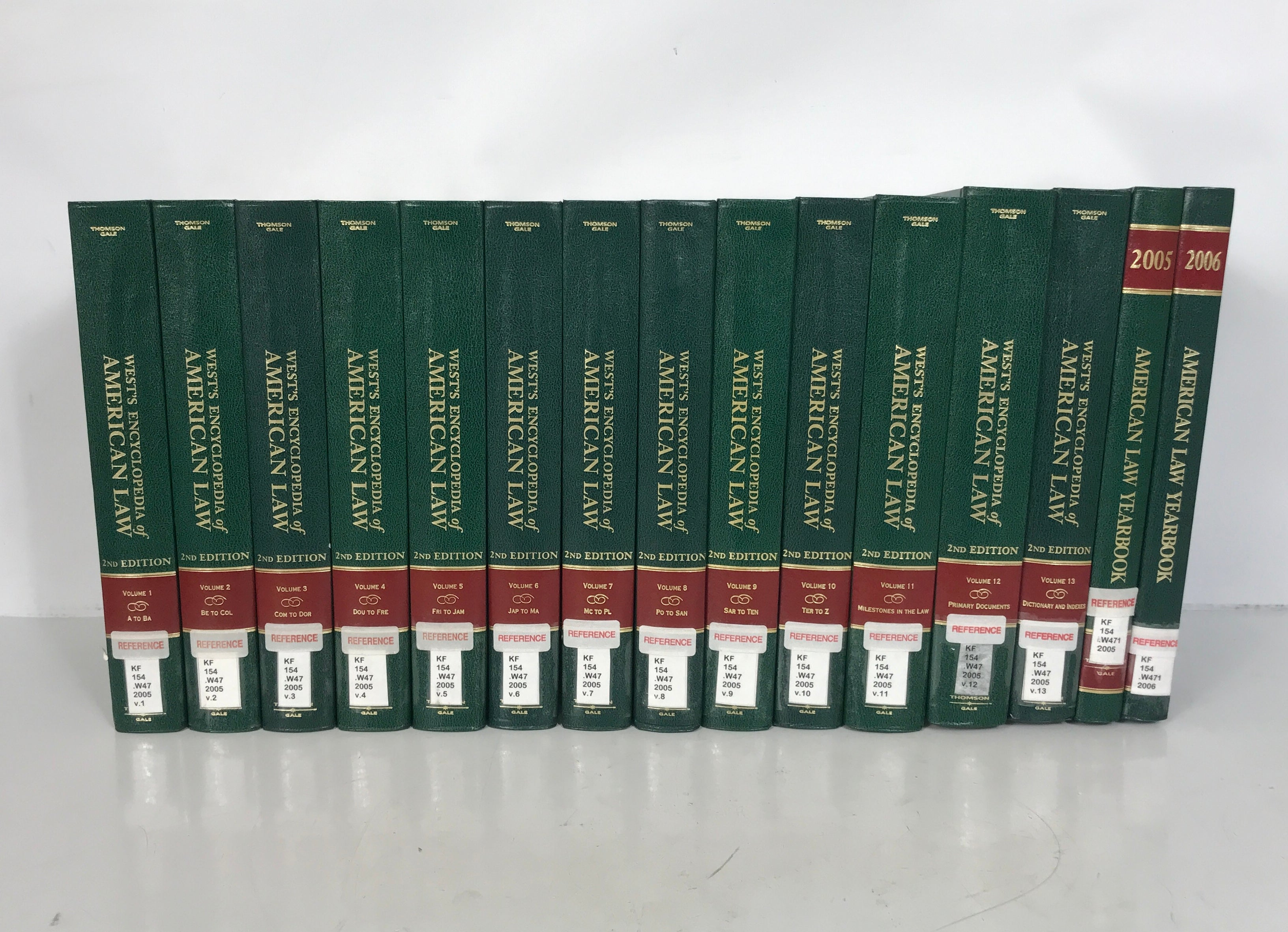 Complete 15 Vol Set: West's Encyclopedia of American Law 2005 w/Yearbooks