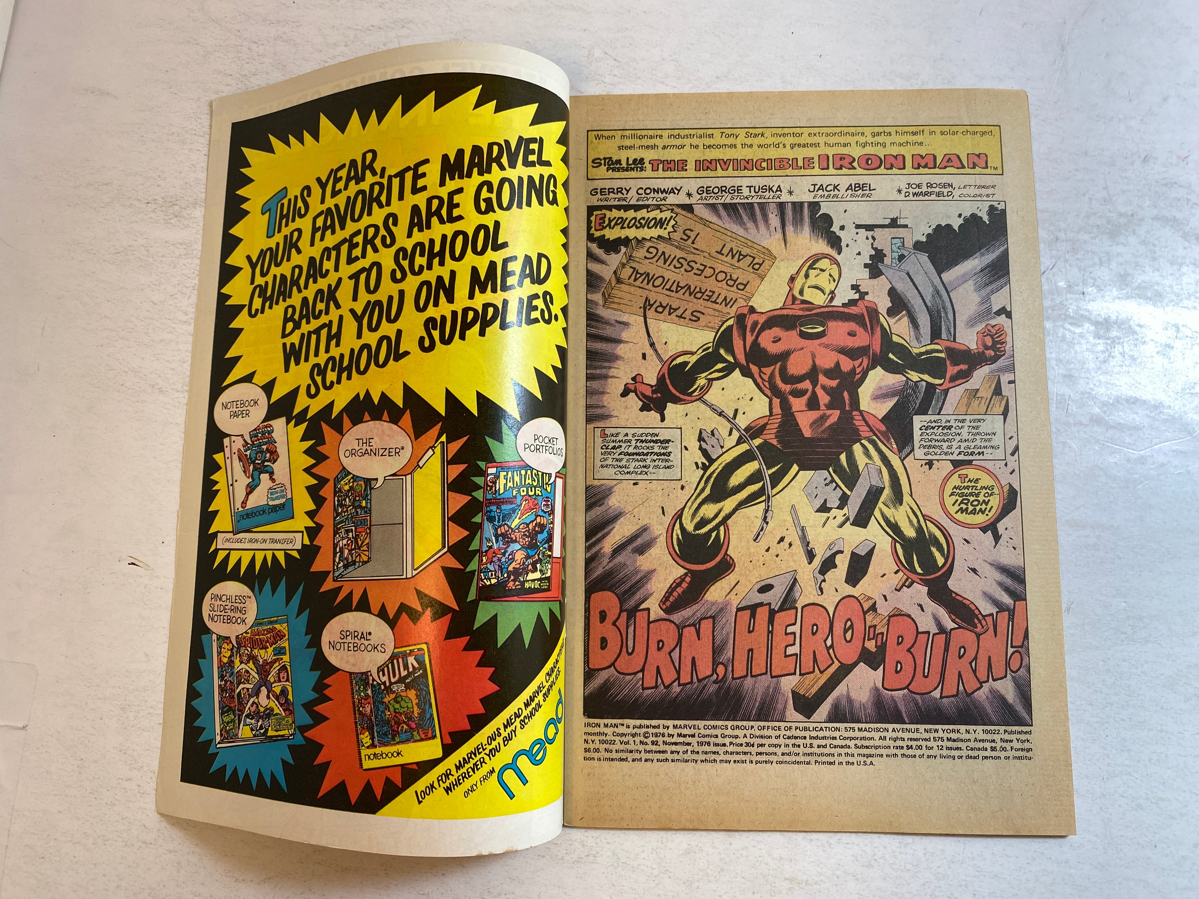 Iron Man #92 Marvel Comic 1976