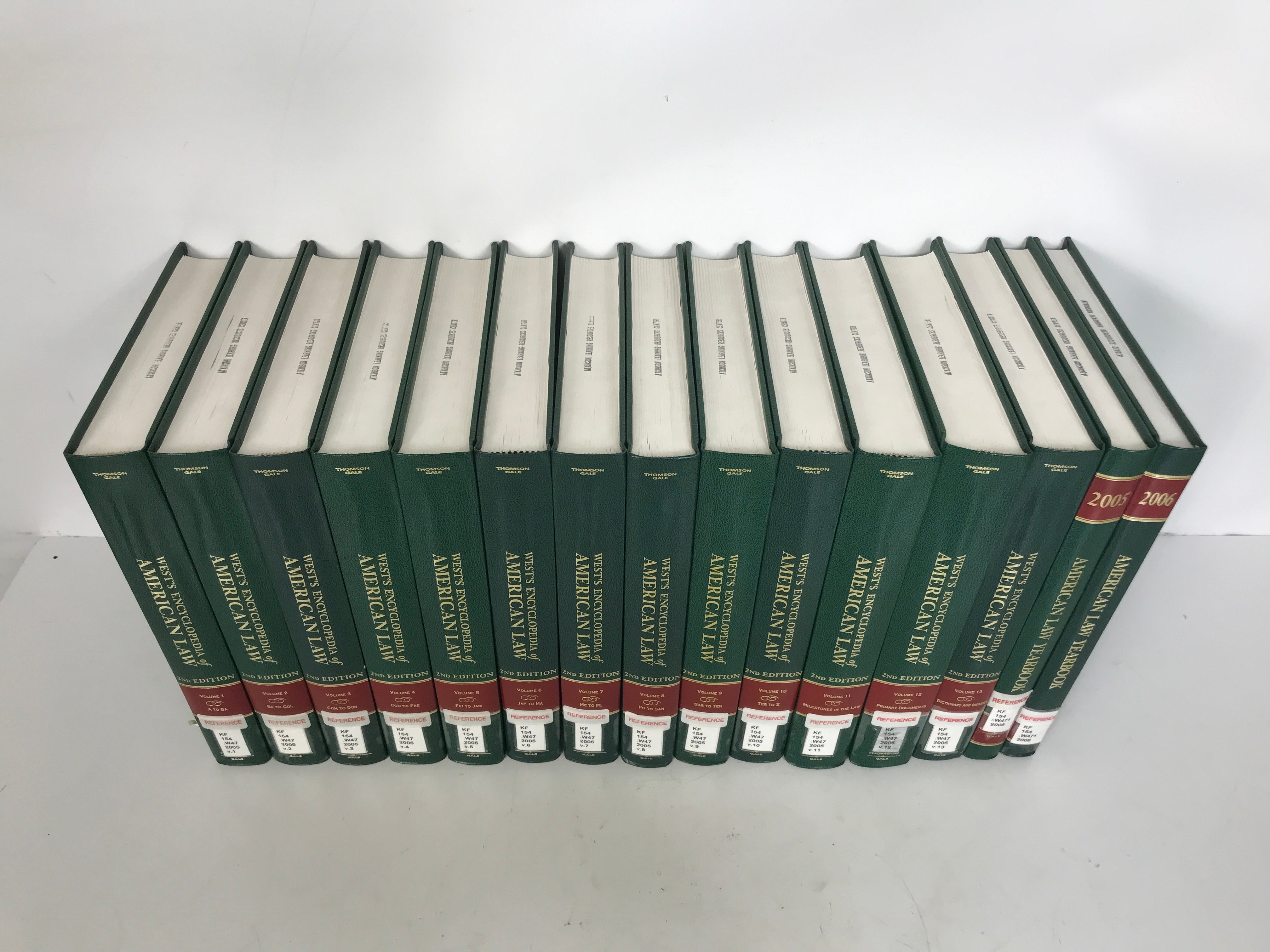 Complete 15 Vol Set: West's Encyclopedia of American Law 2005 w/Yearbooks