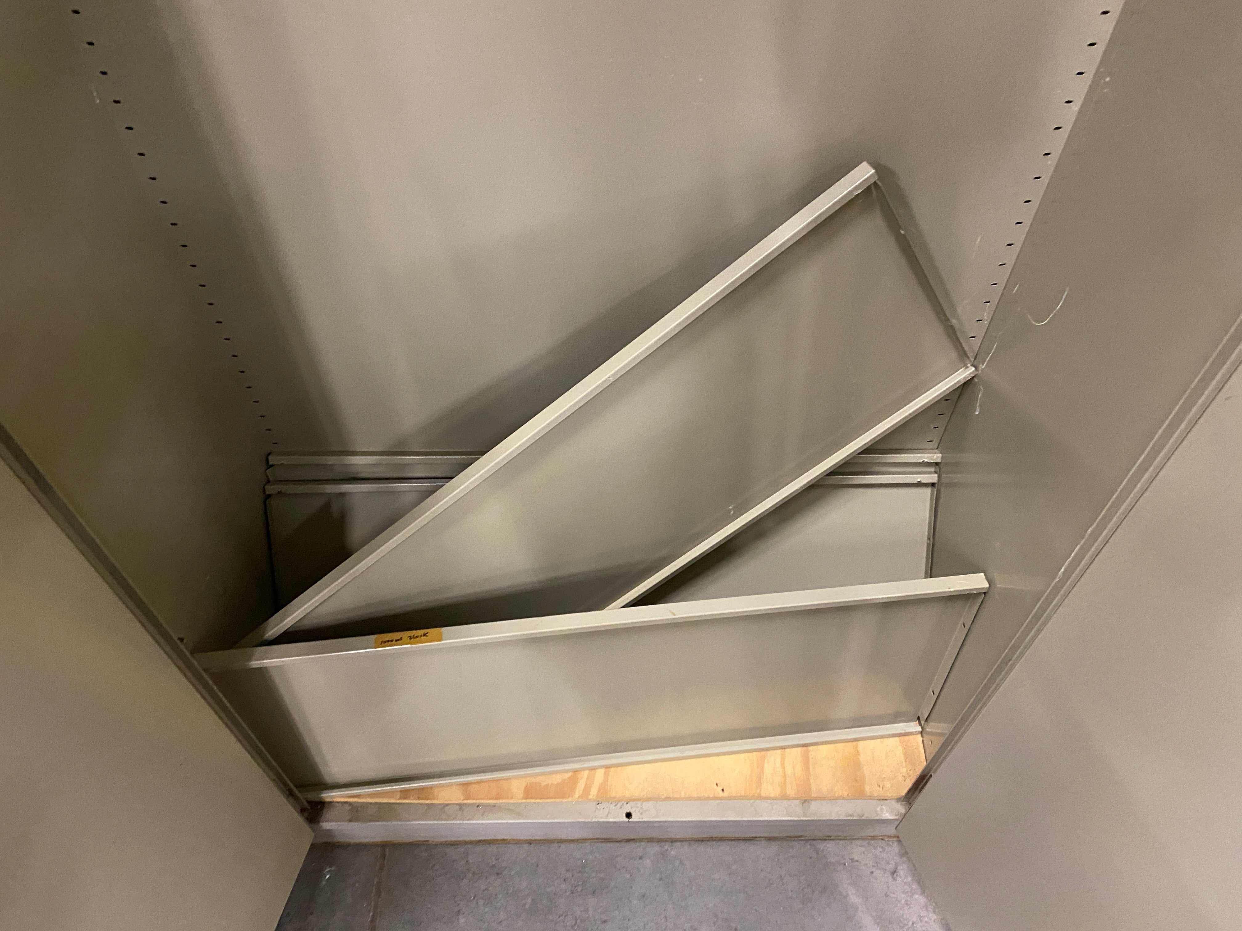 Grey 2 Door Cabinet w/ Adjustable Shelves