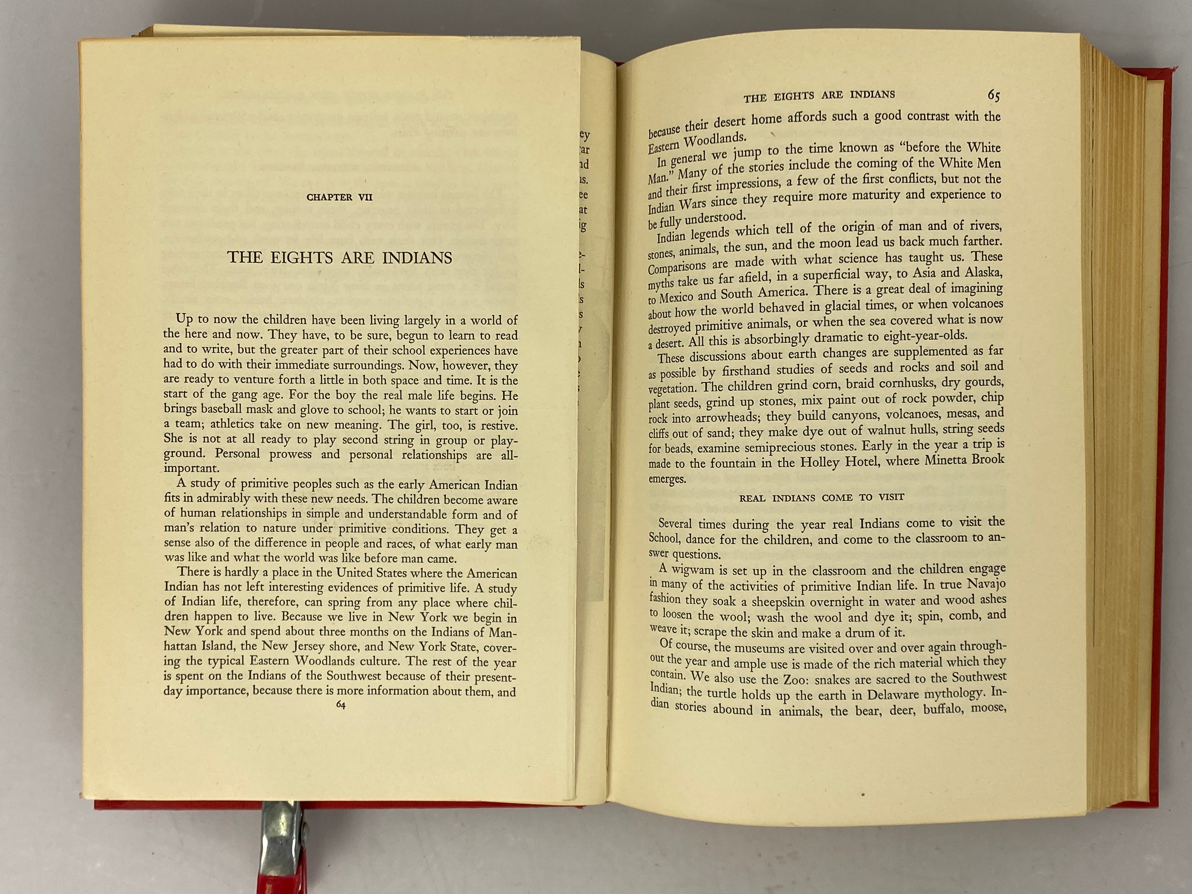 The Little Red School House by Agnes De Lima 1942 Ex-Library HC