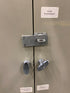 Tan 2 Door Cabinet w/ Adjustable Shelves